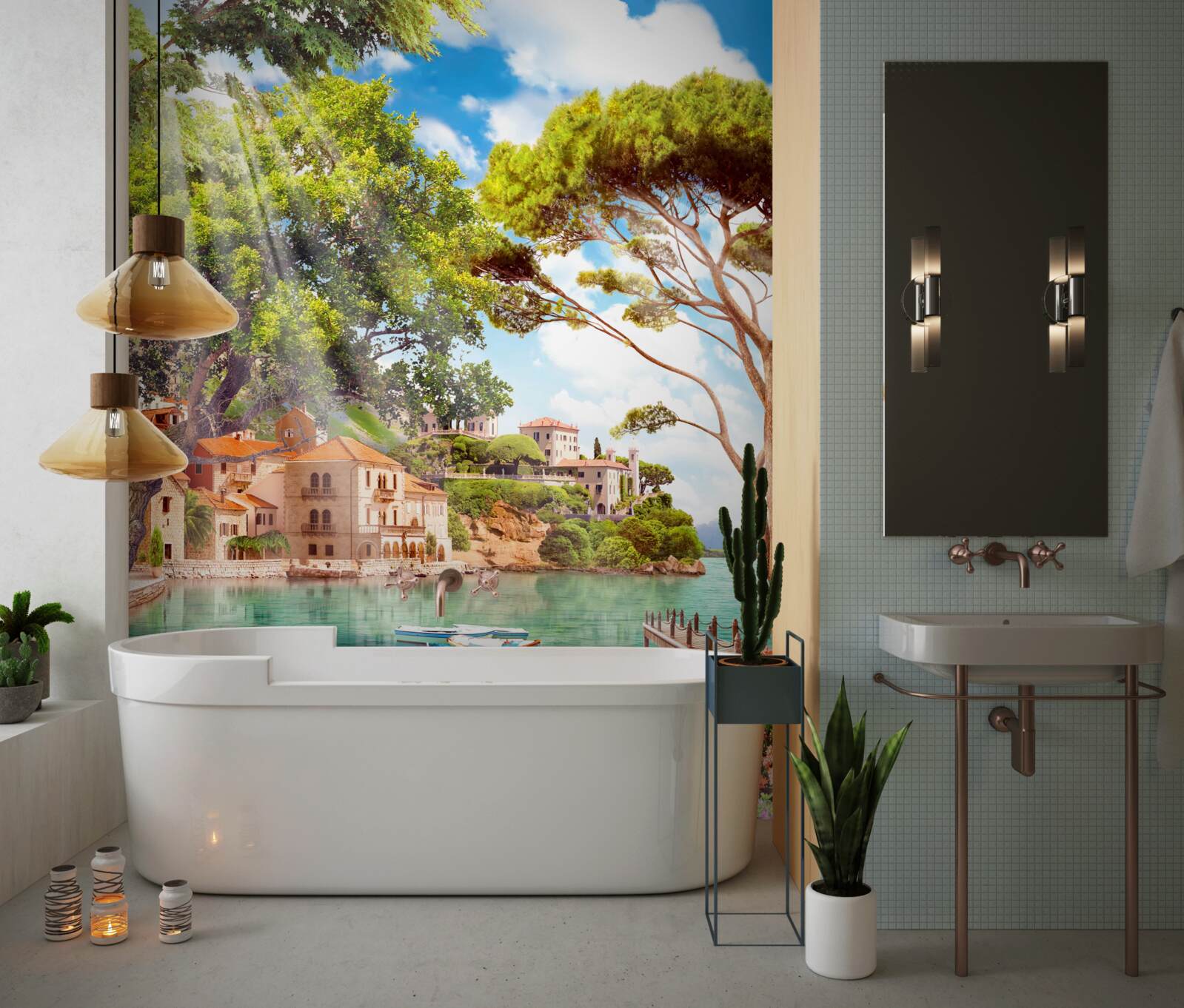 Fototapet nave în Marea Mediterană