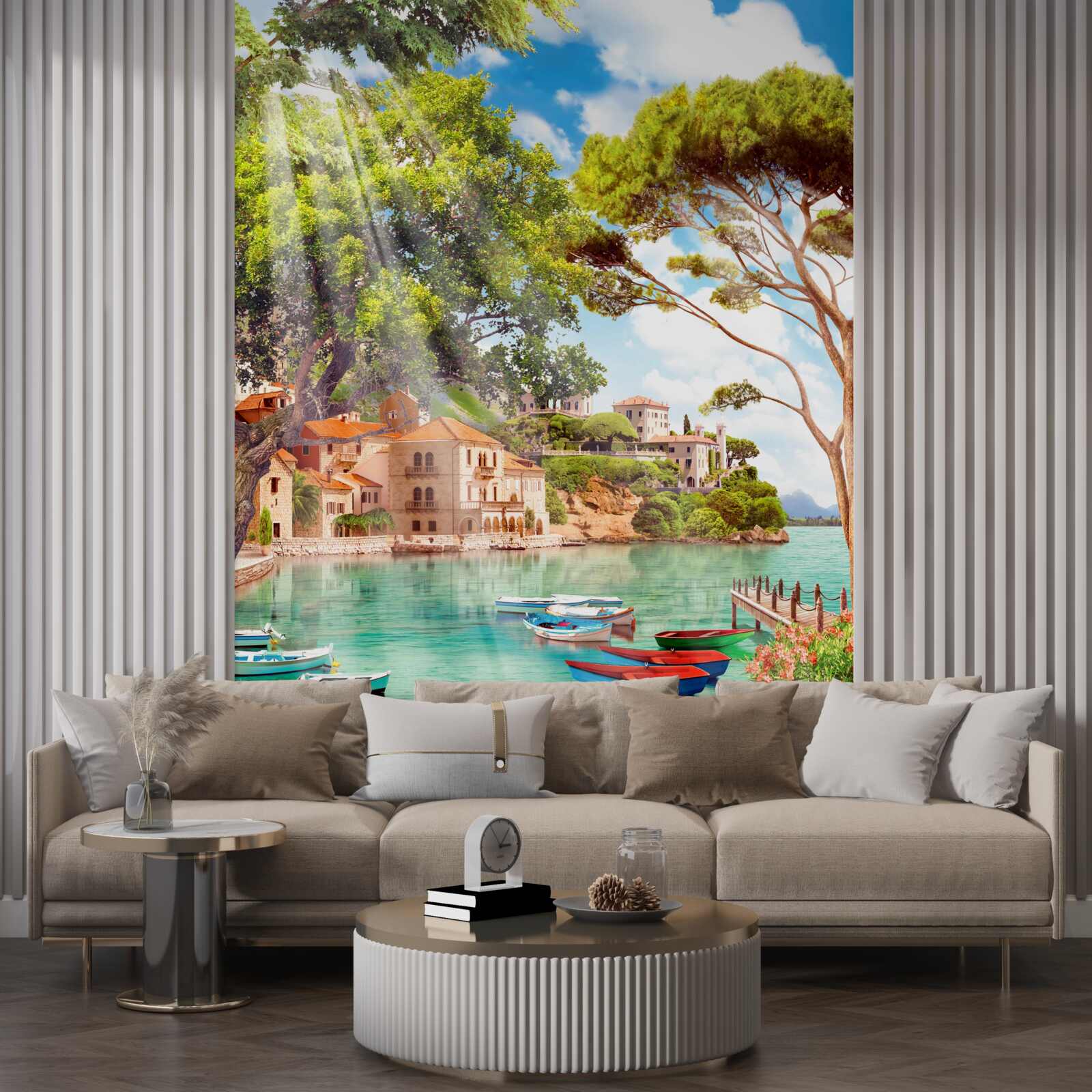 Fototapet nave în Marea Mediterană