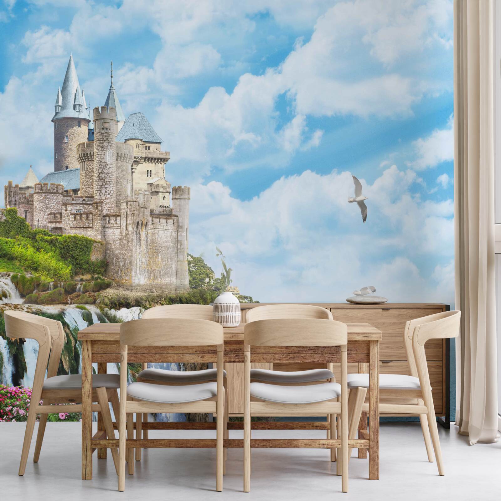 Fototapet palatul magic de pe stâncă