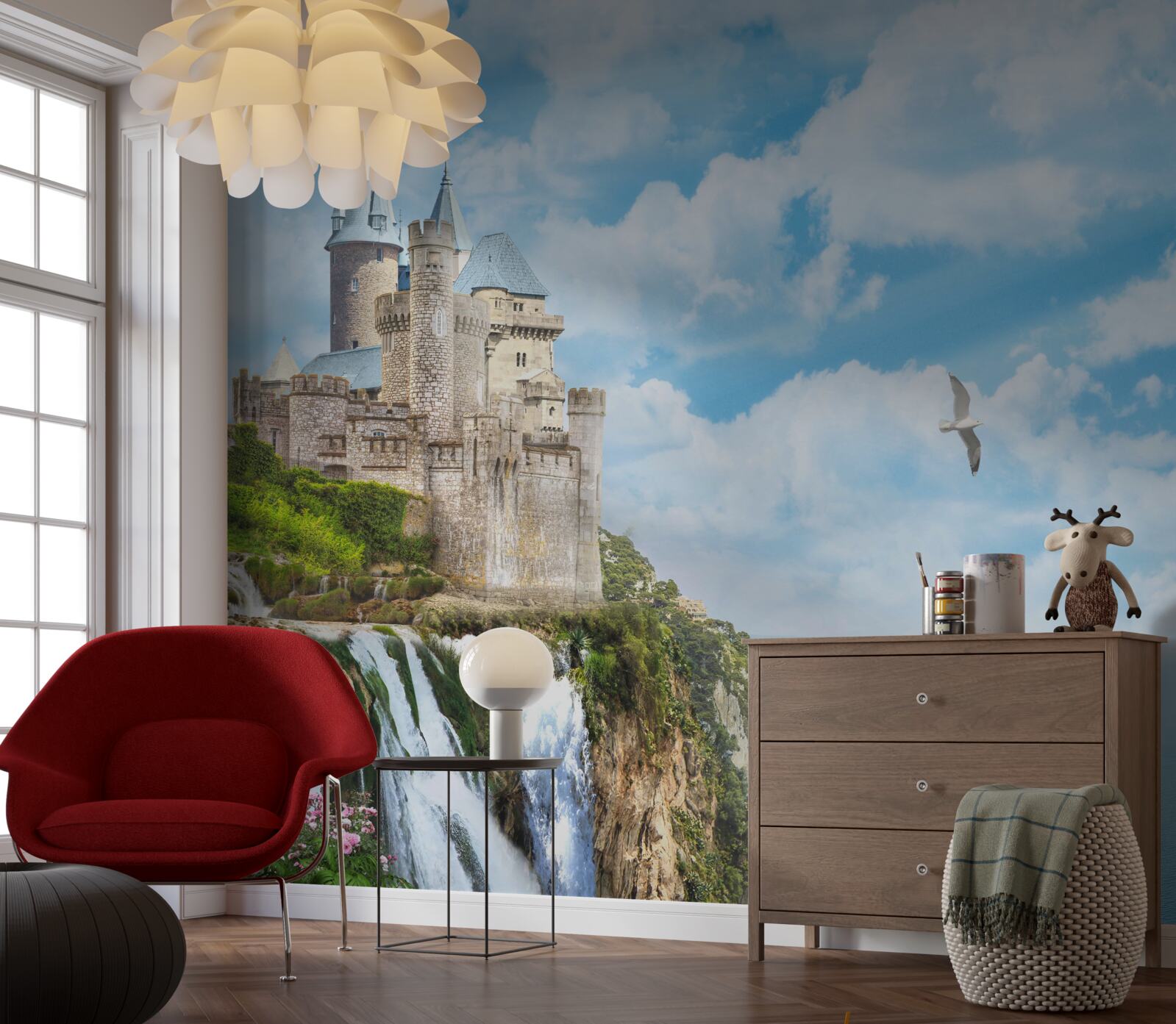 Fototapet palatul magic de pe stâncă