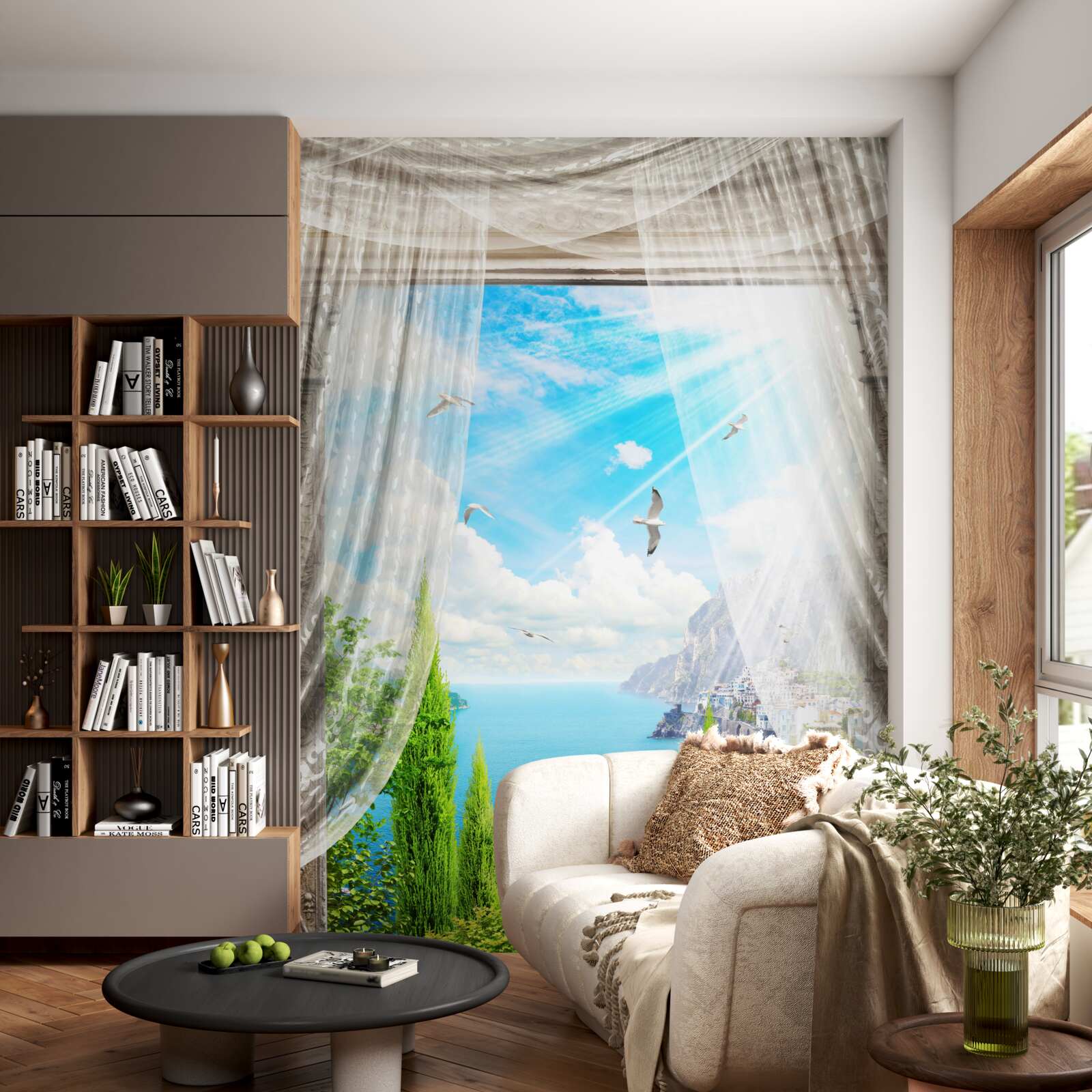 Fototapet vedere de la fereastră