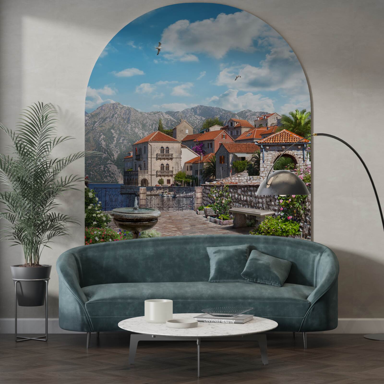 Fototapet străzi înguste și curți interioare