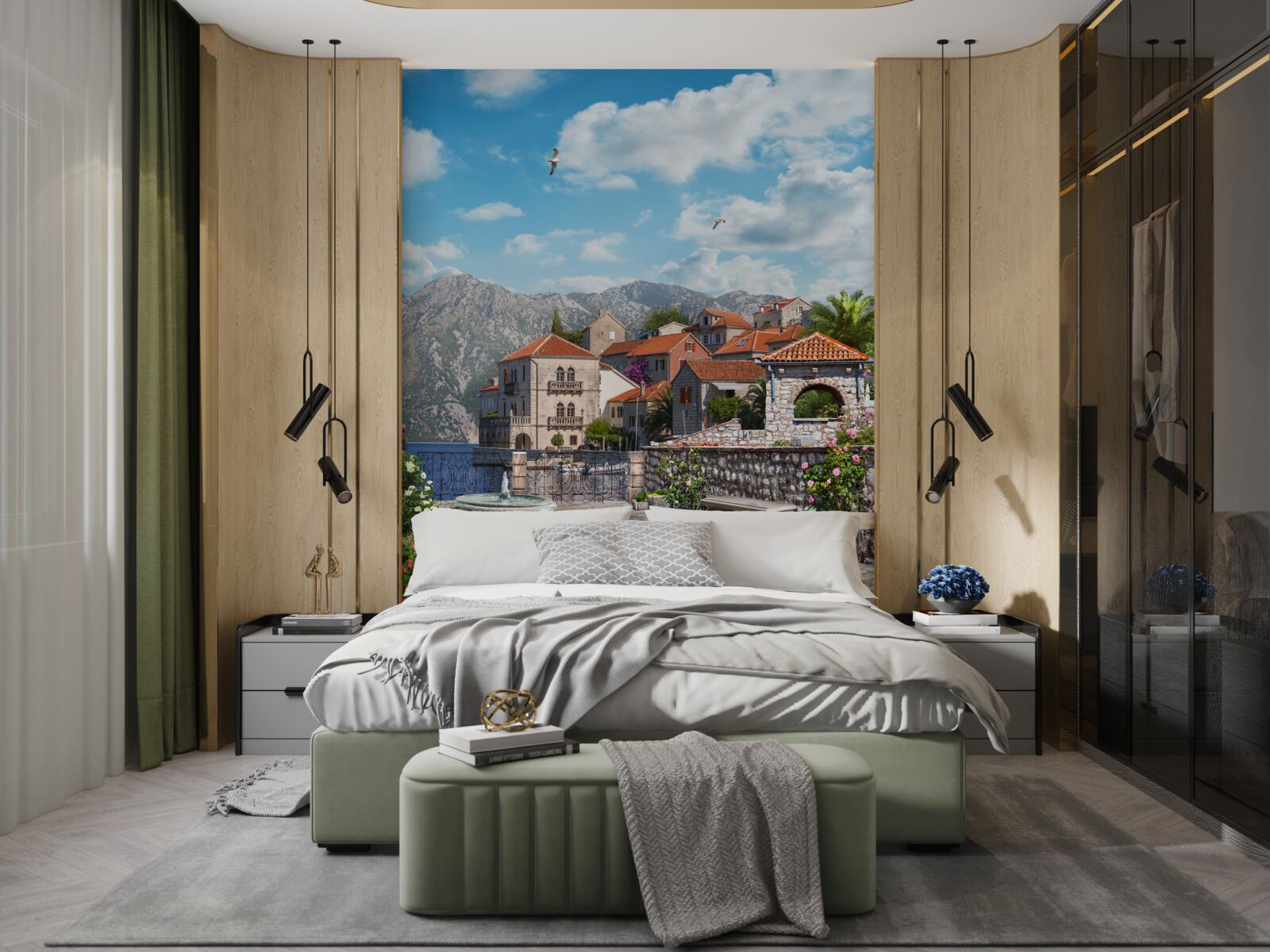 Fototapet străzi înguste și curți interioare