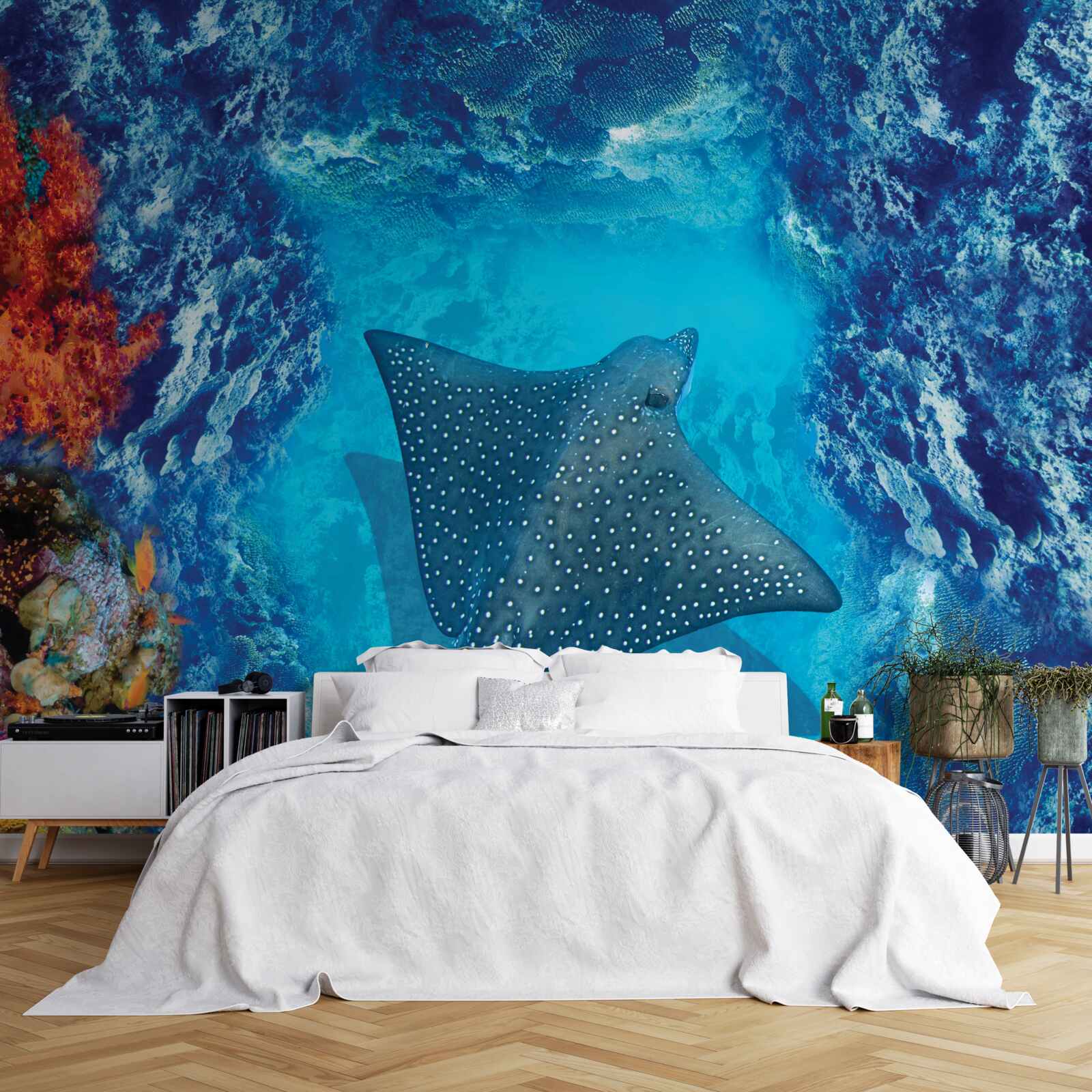 Fototapet stingray plutitoare