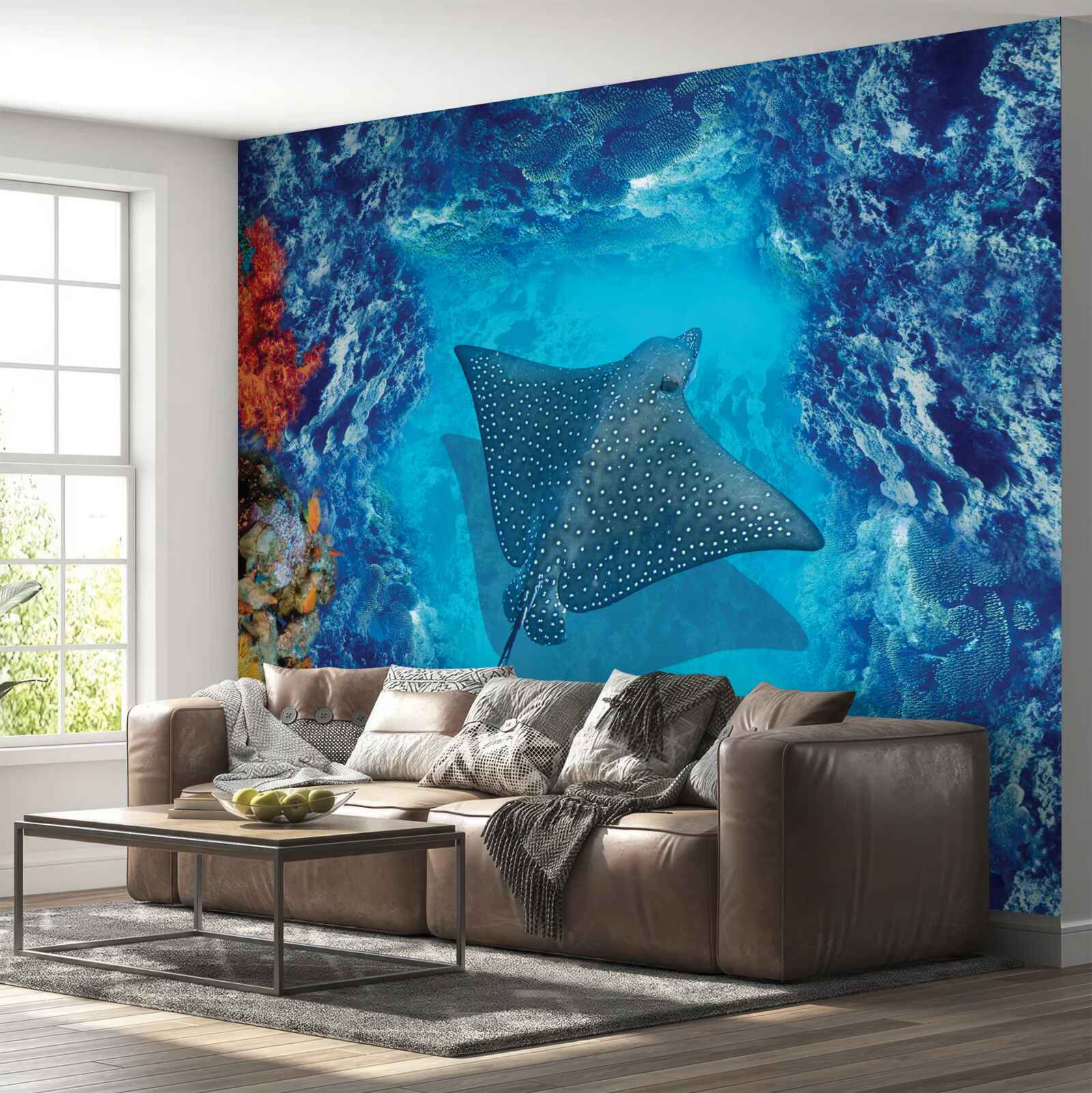 Fototapet stingray plutitoare