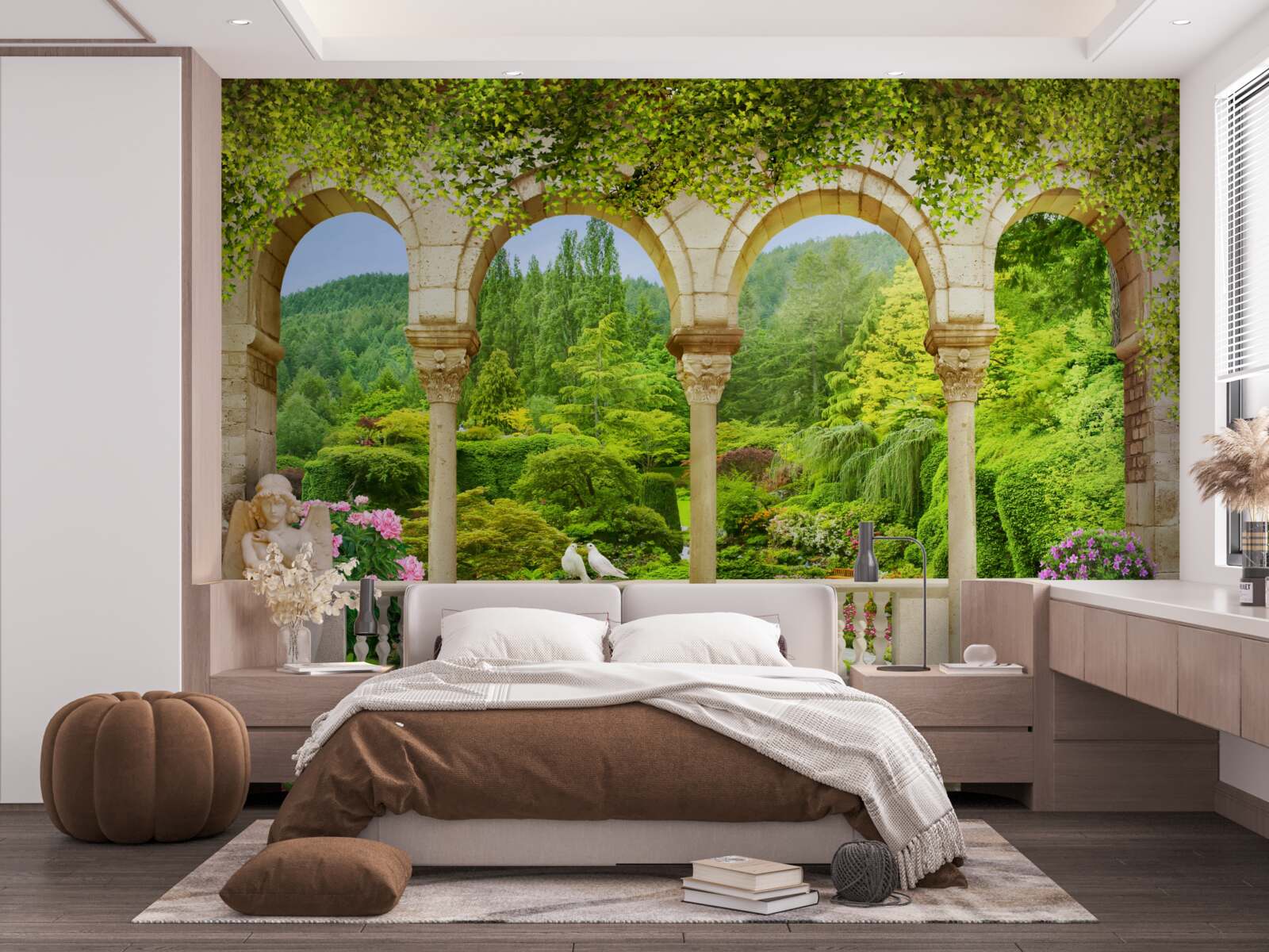 Fototapet balcon cu coloane arcuite