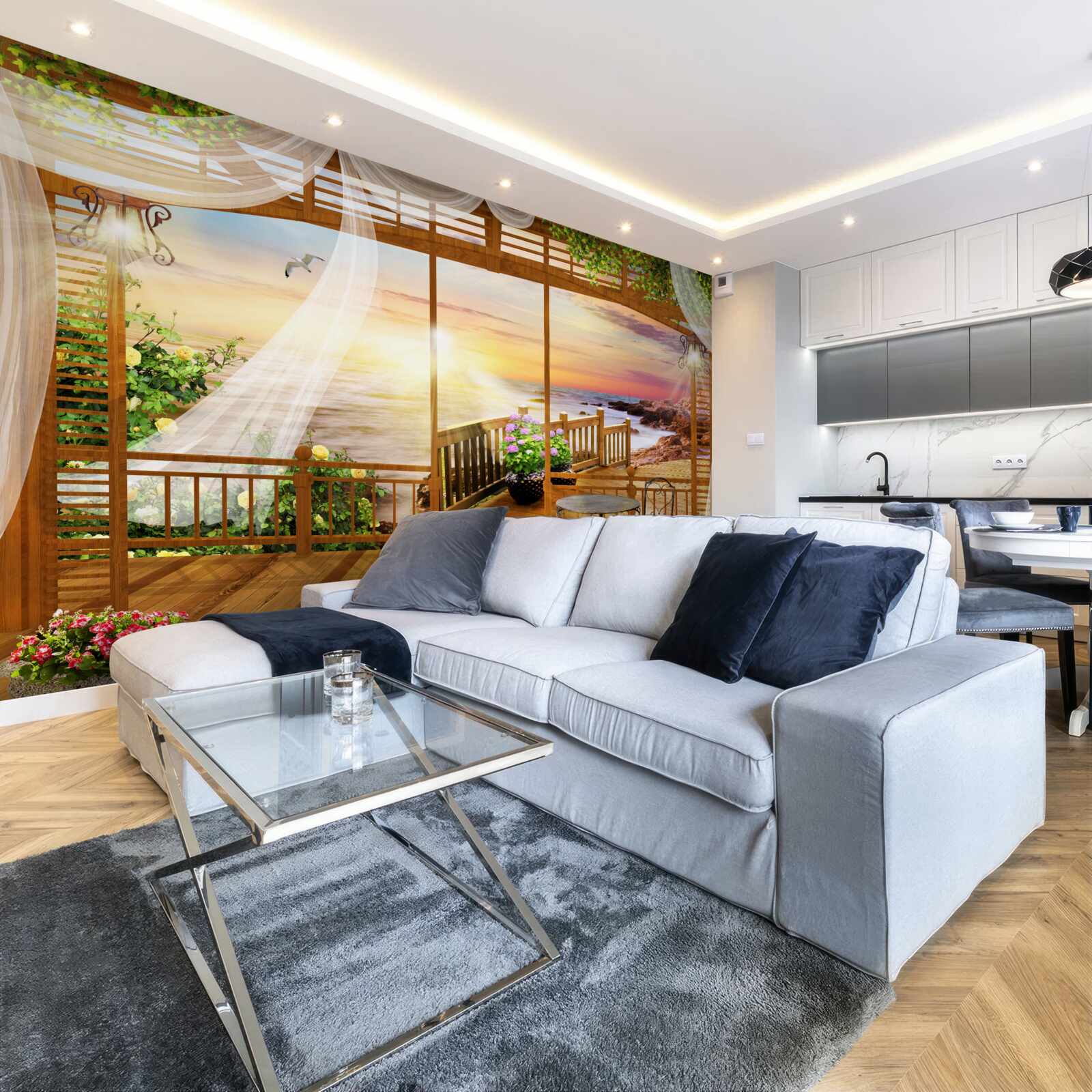 Fototapet balcon frumos cu vederi uimitoare