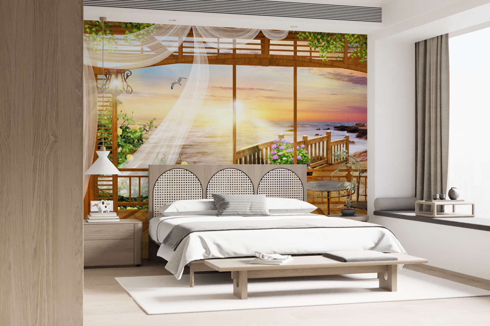 Fototapet balcon frumos cu vederi uimitoare