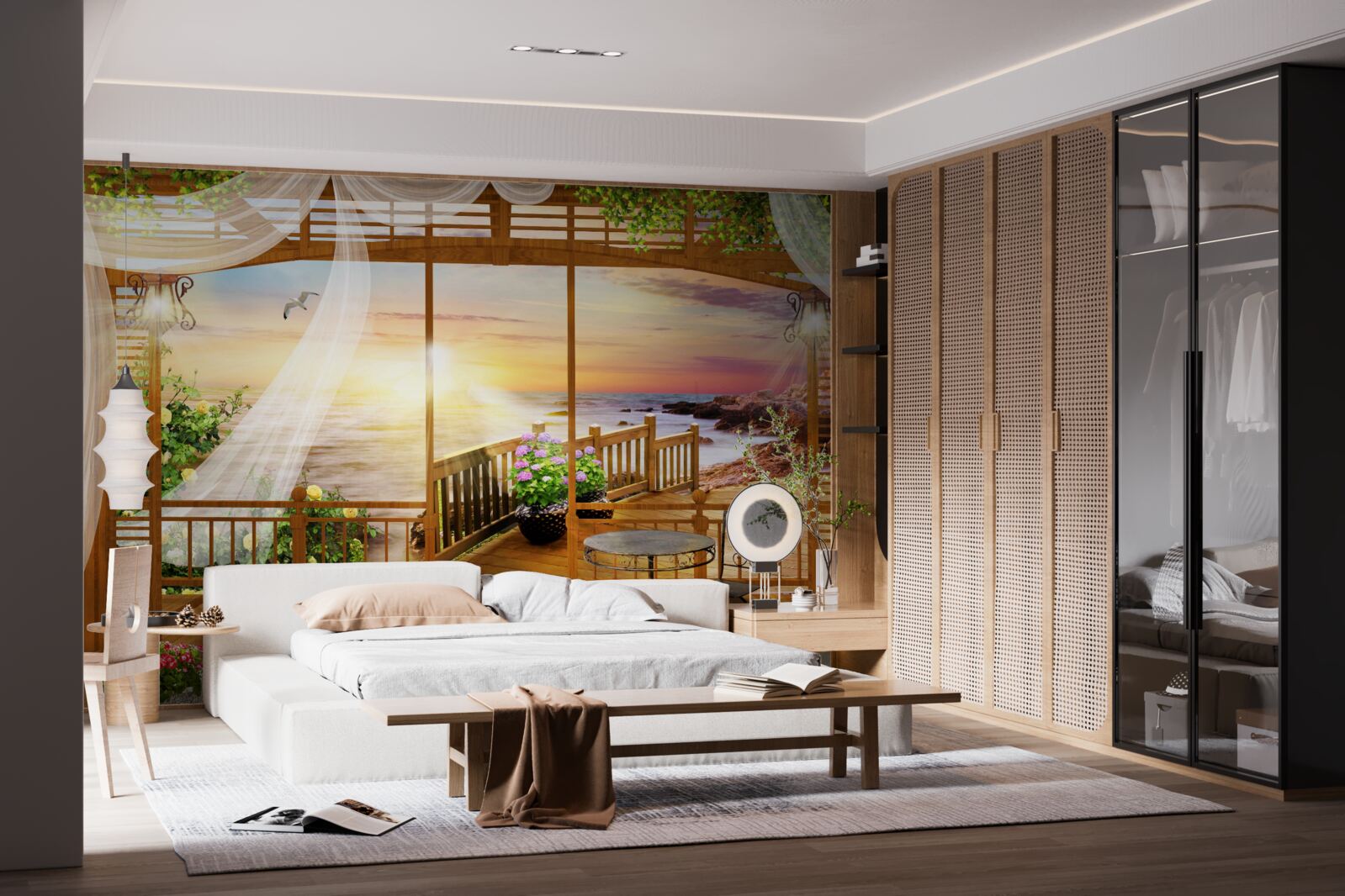 Fototapet balcon frumos cu vederi uimitoare