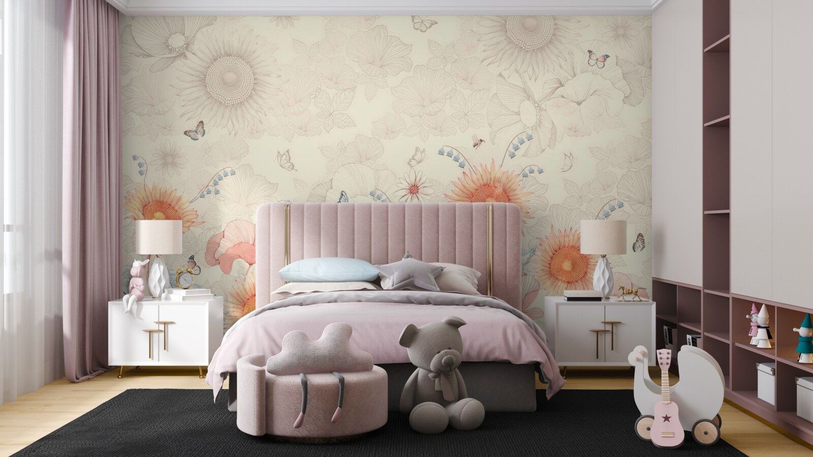 Fototapet diverse flori exotice