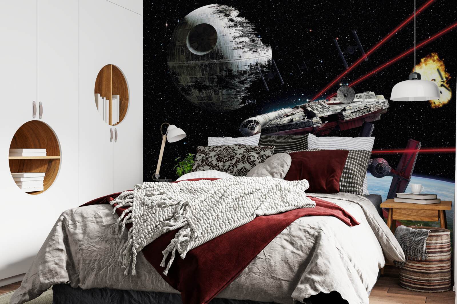 Fototapet bătălii spațiale