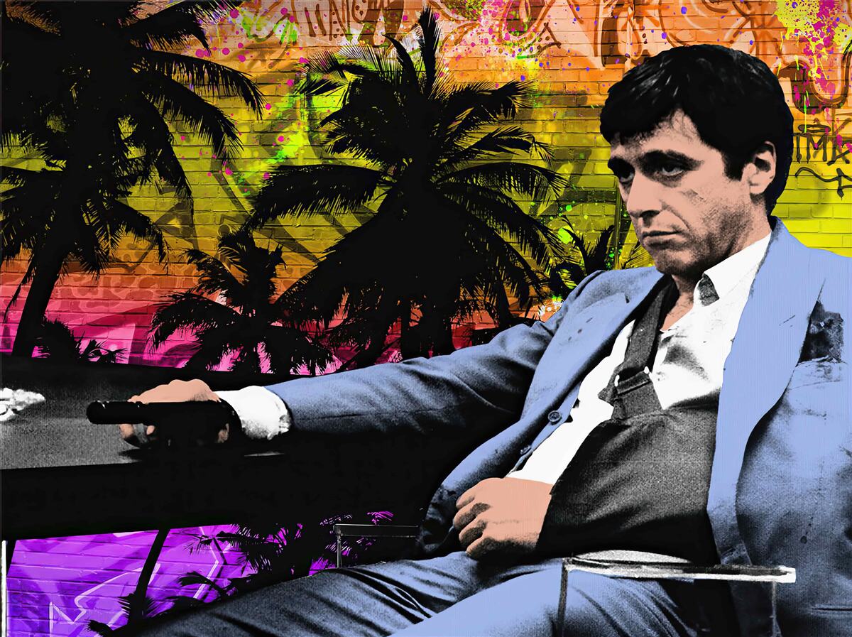 Fototapet un om trist stătea la o masă