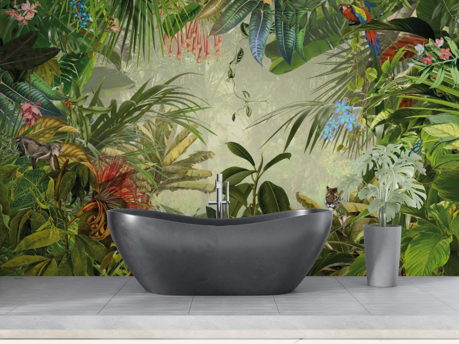 Fototapet peisaj tropical verde