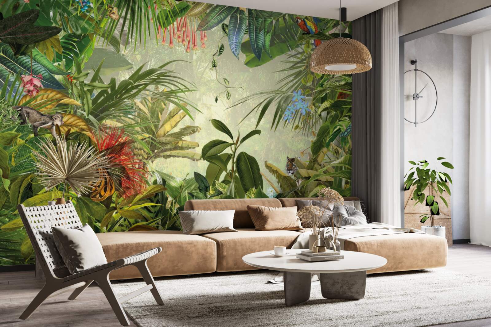 Fototapet peisaj tropical verde