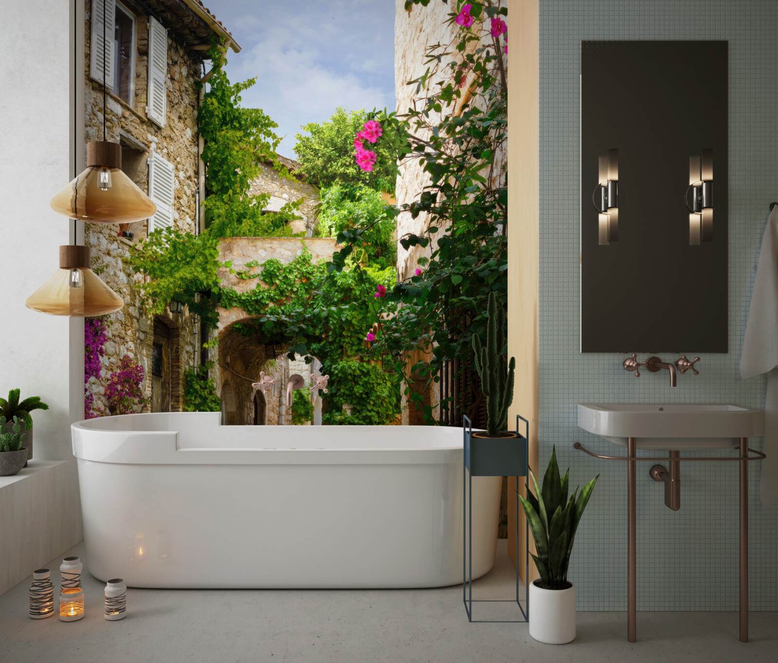 Fototapet o stradă îngustă din italia