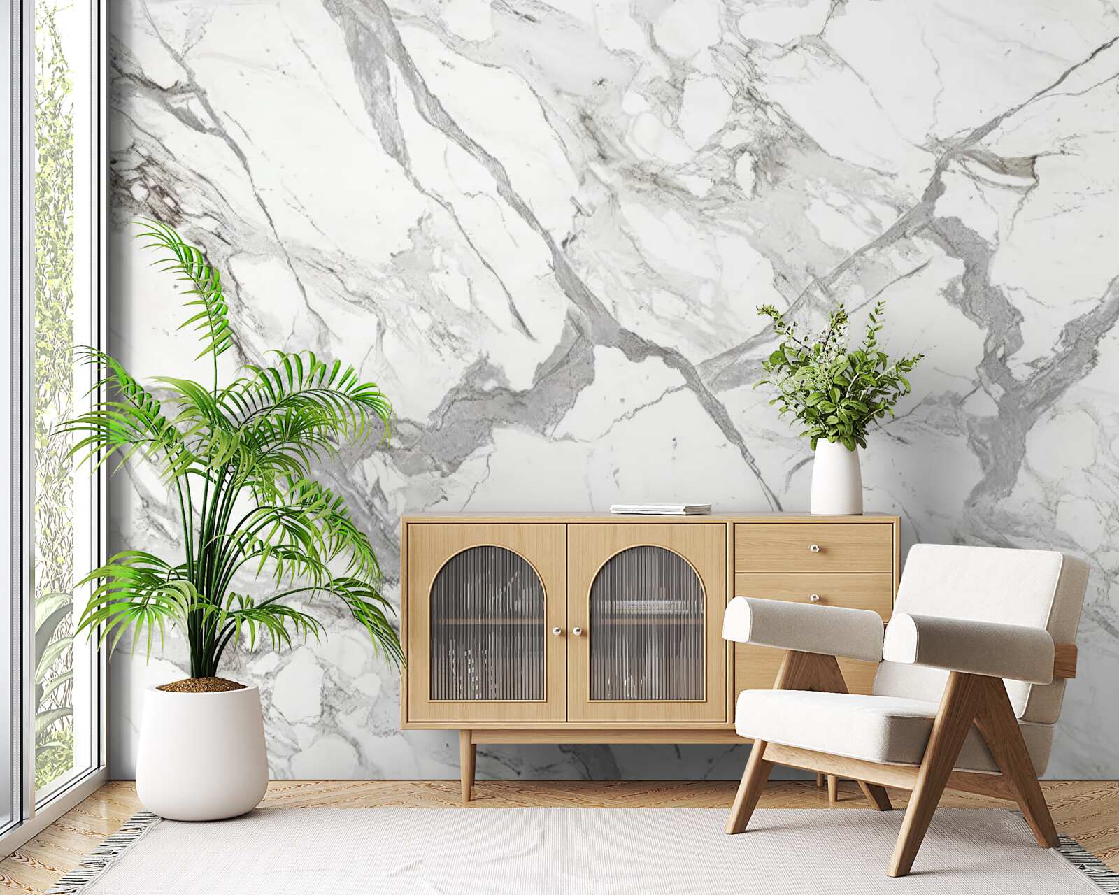 Fototapet marmură albă cu nuanță gri