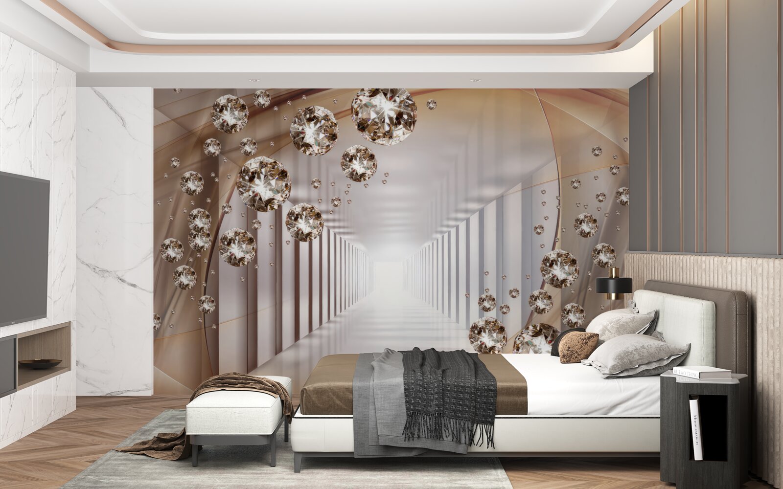 Fototapet bijuterii în fundalul pasajului