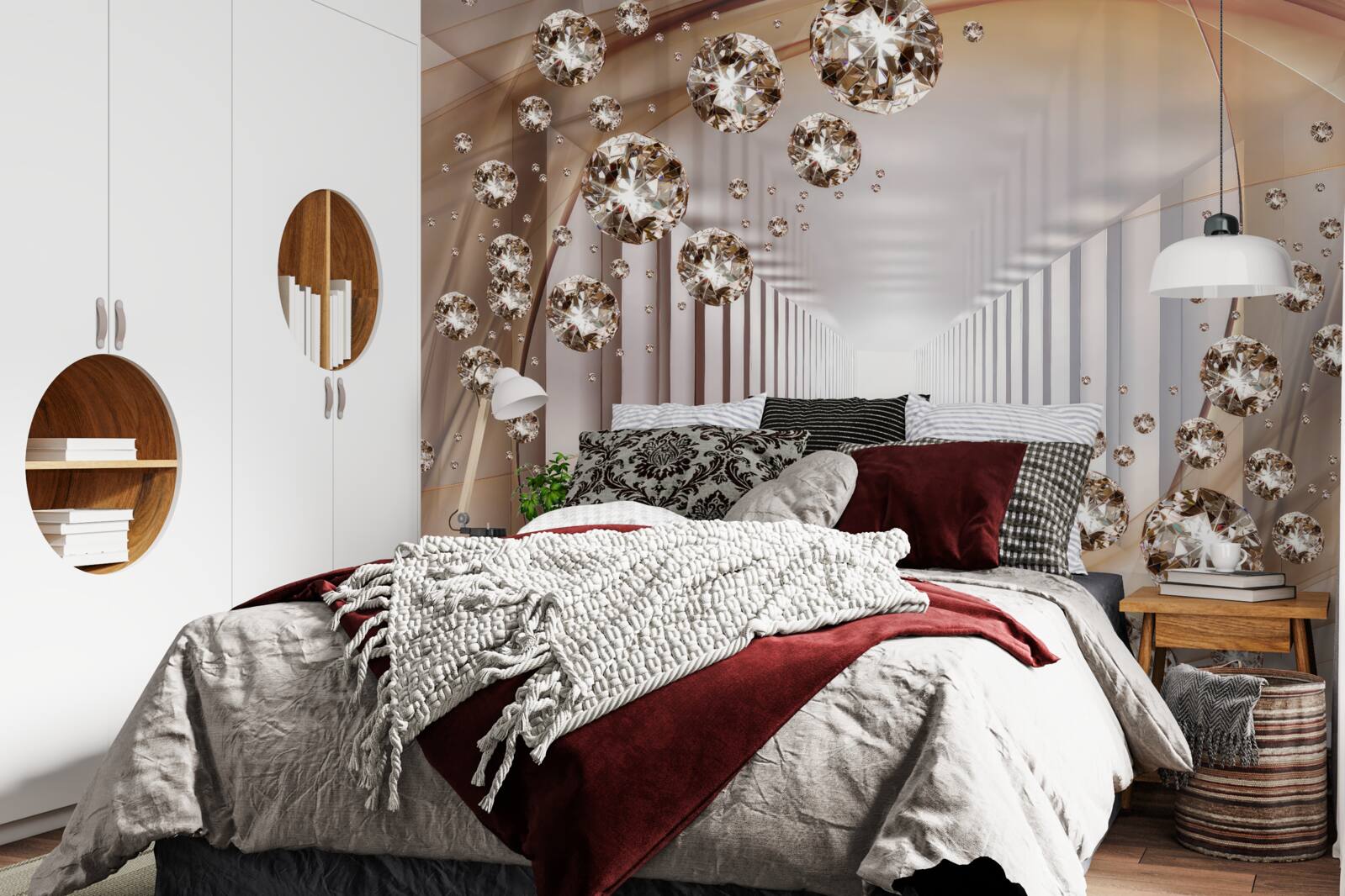 Fototapet bijuterii în fundalul pasajului