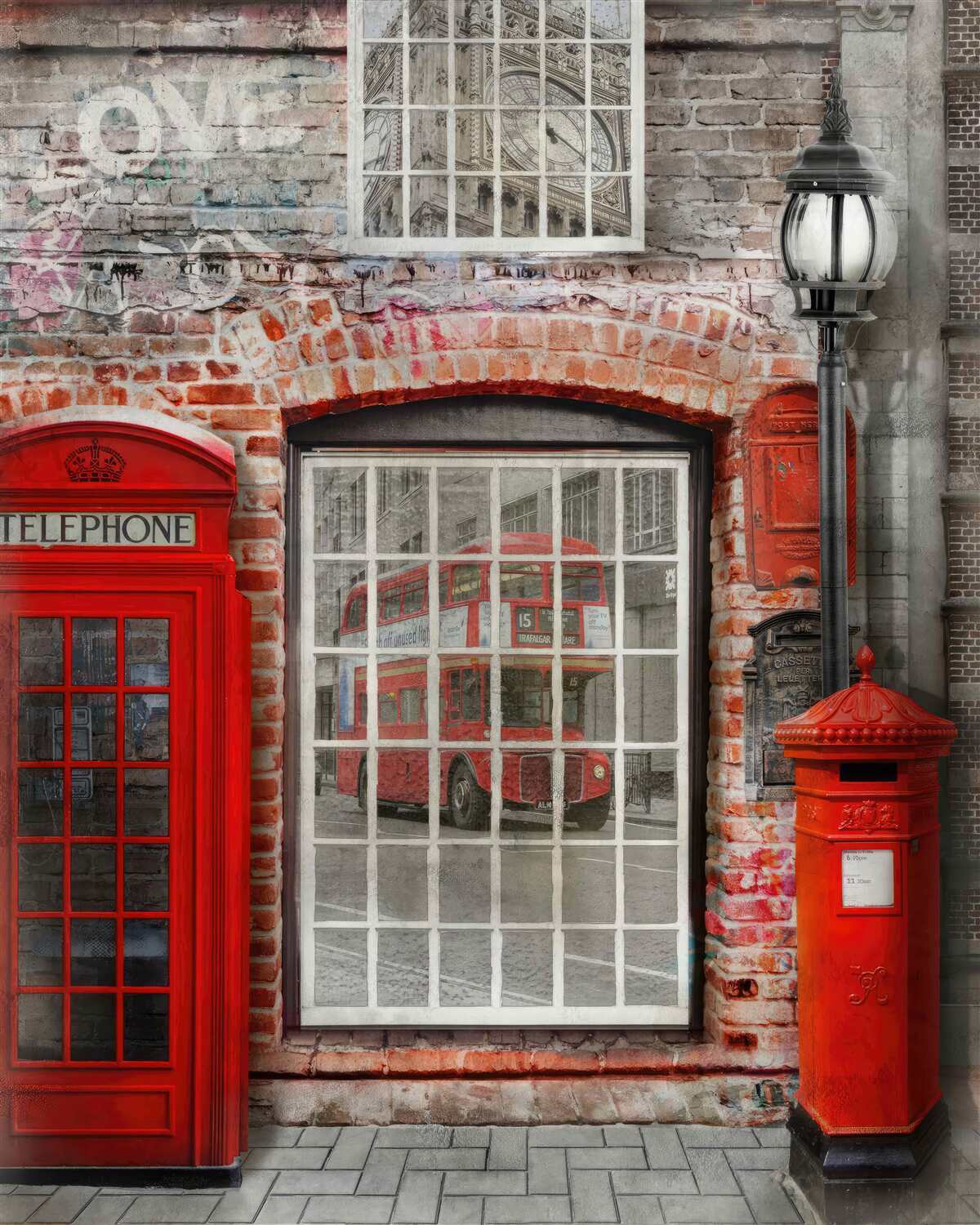 Fototapet cabină telefonică în Londra