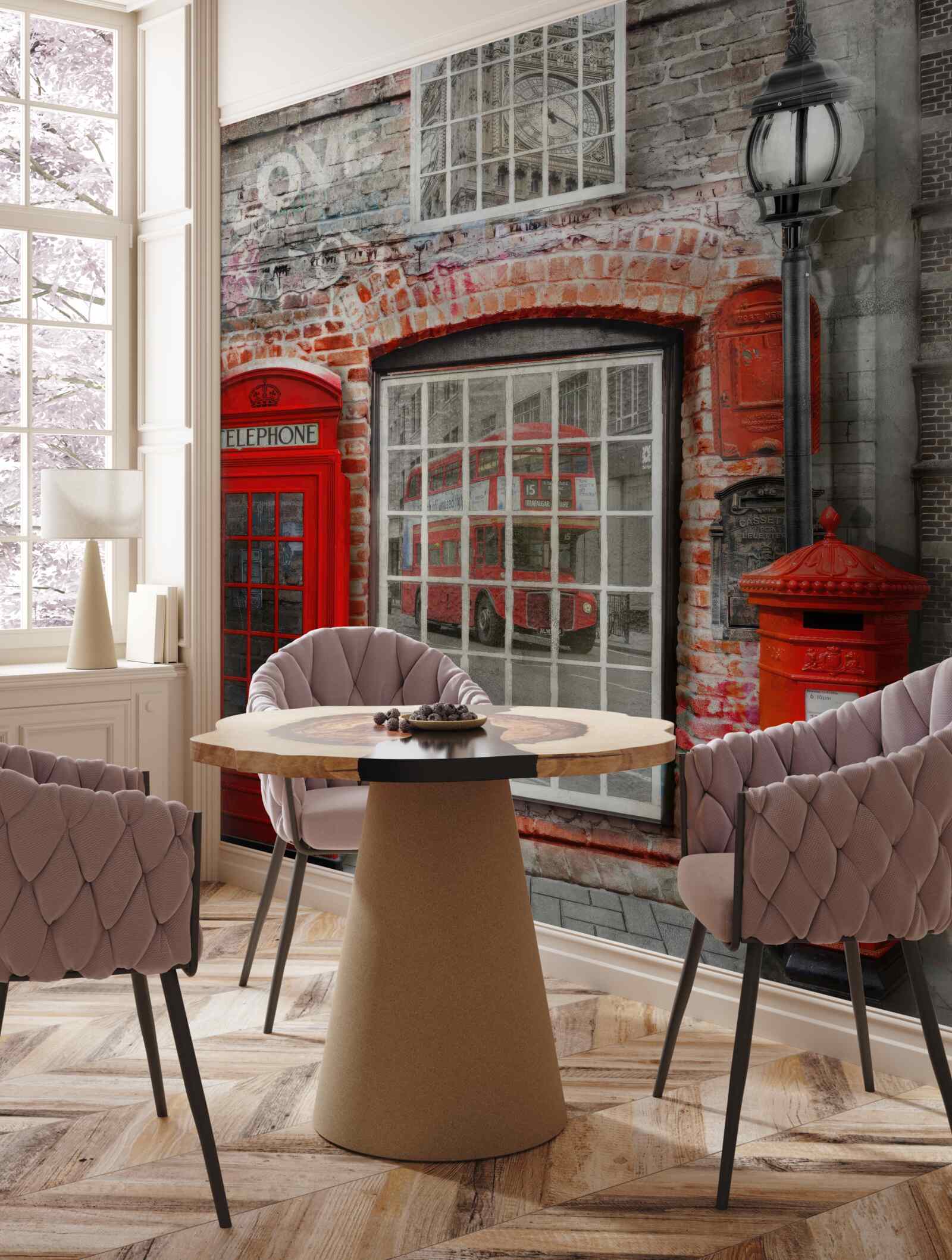 Fototapet cabină telefonică în Londra