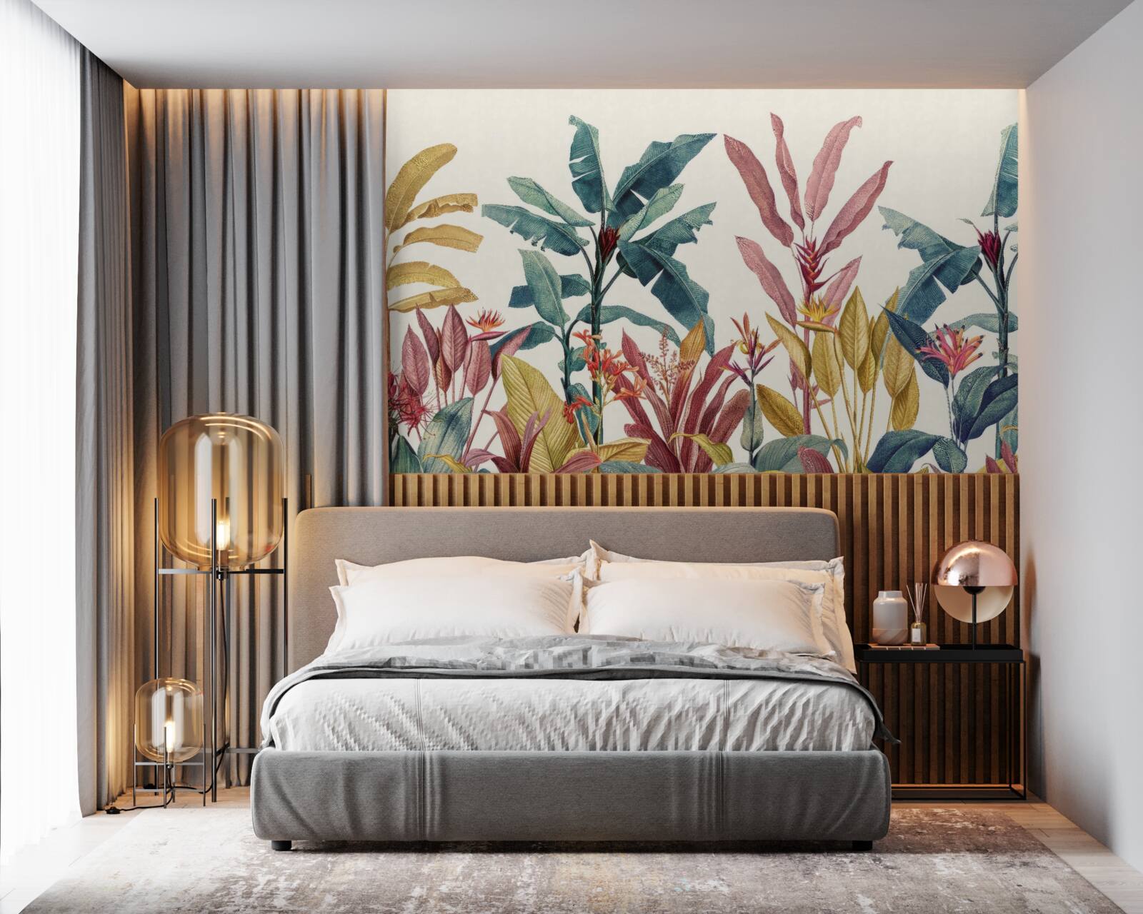 Fototapet plante de diferite forme și nuanțe