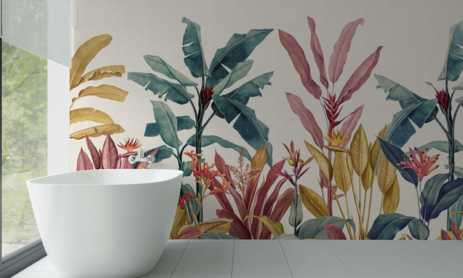 Fototapet plante de diferite forme și nuanțe