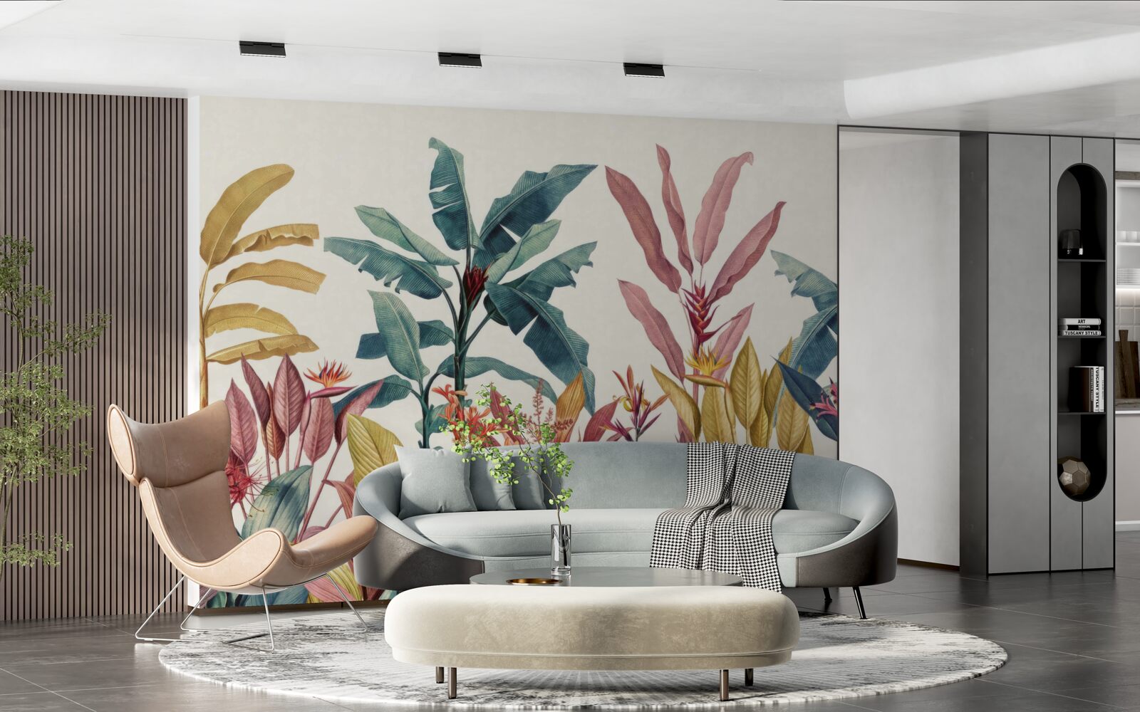 Fototapet plante de diferite forme și nuanțe