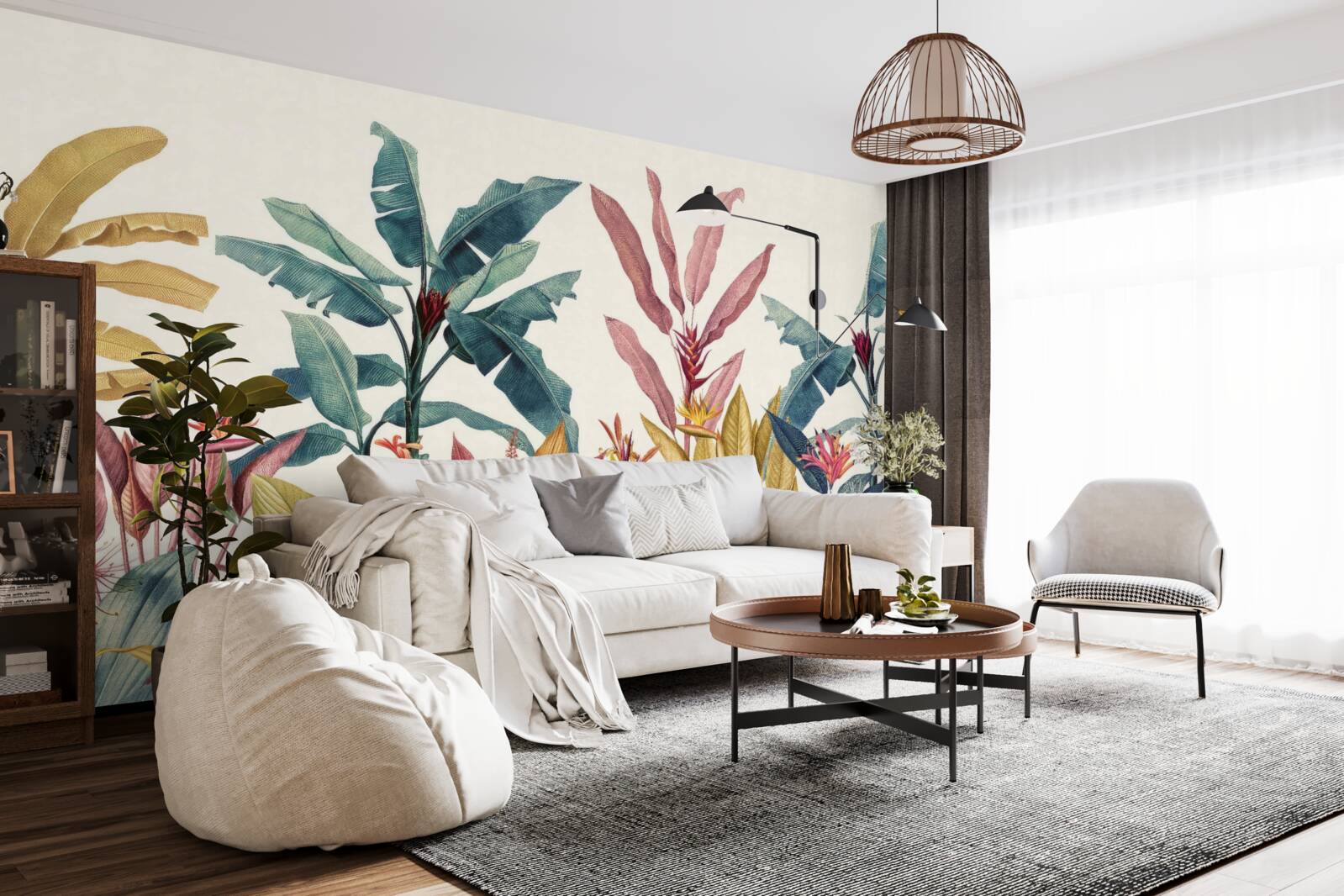 Fototapet plante de diferite forme și nuanțe