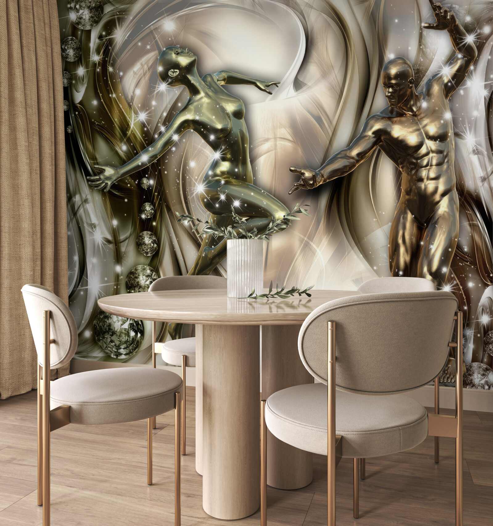 Fototapet cuplu de dansatori plini de pasiune