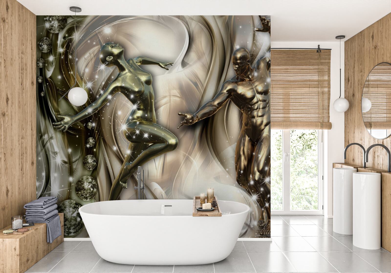 Fototapet cuplu de dansatori plini de pasiune