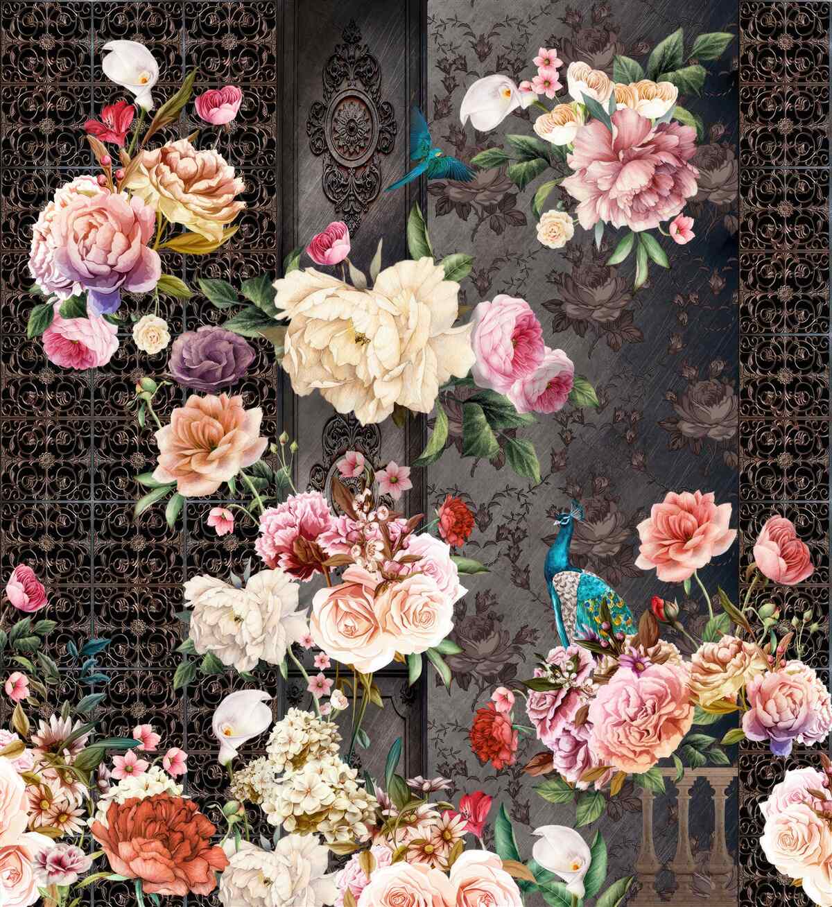 Fototapet multe flori minunate