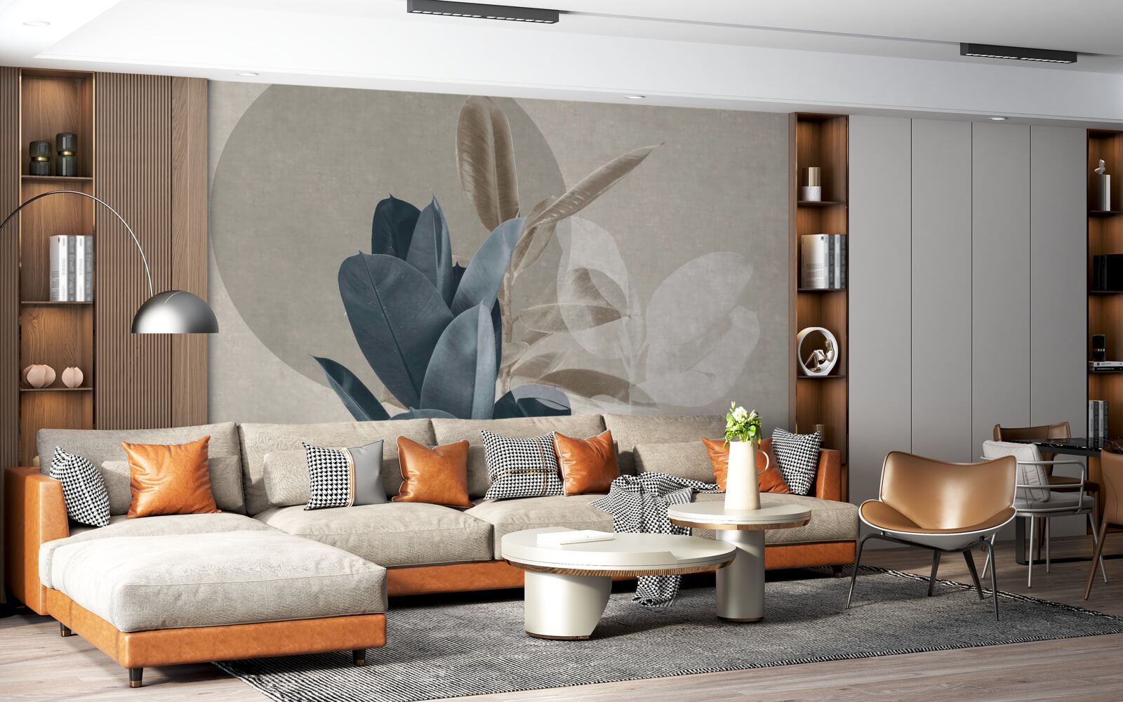 Fototapet plantă de casă lângă perete