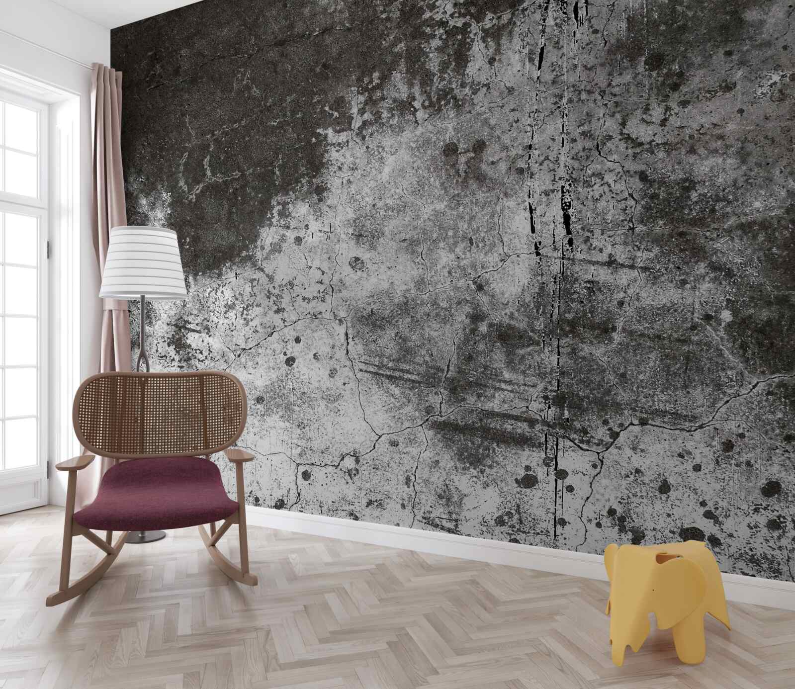 Fototapet perete gri vechi