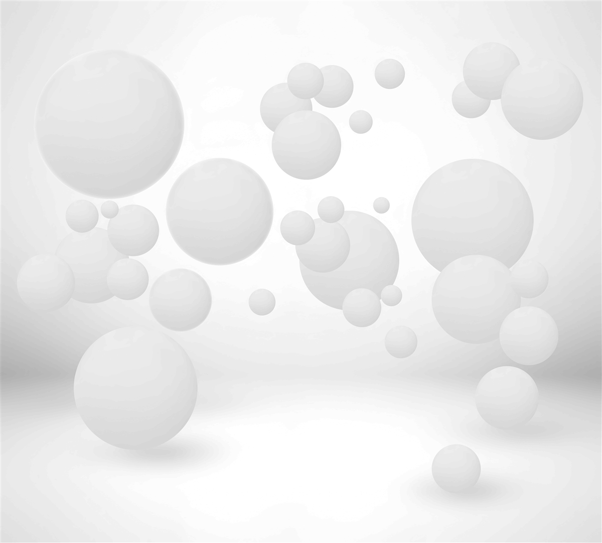 Fototapet cercuri albe de diferite mărimi