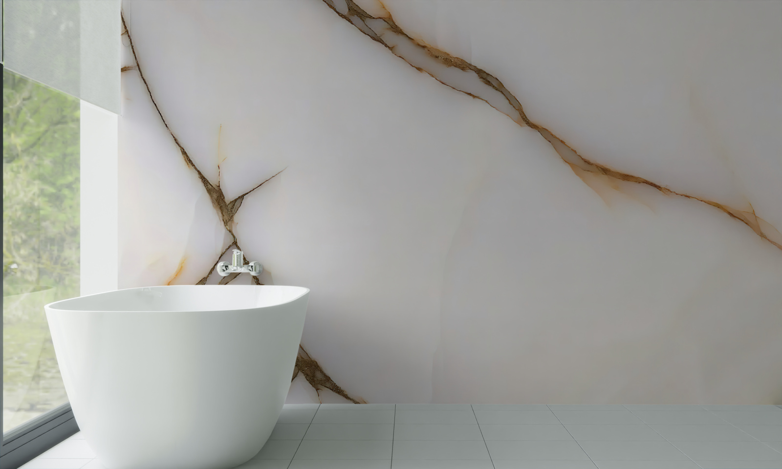 Fototapet fundalul este deschis cu linii întunecate curbate