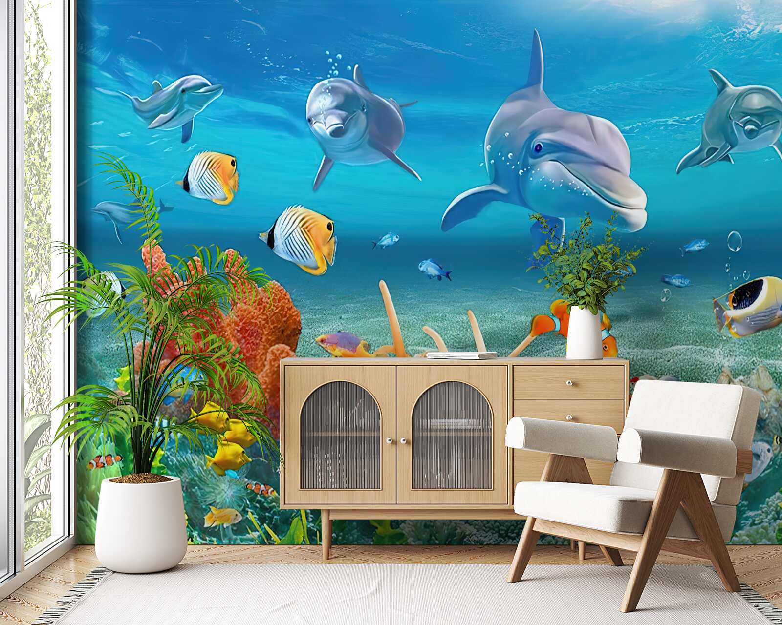 Fototapet frumos regat subacvatic