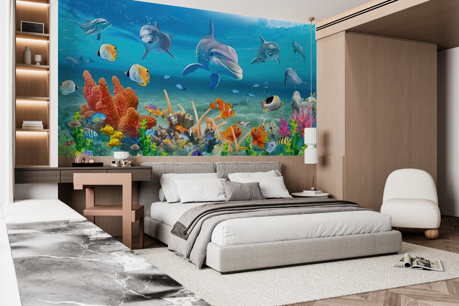 Fototapet frumos regat subacvatic