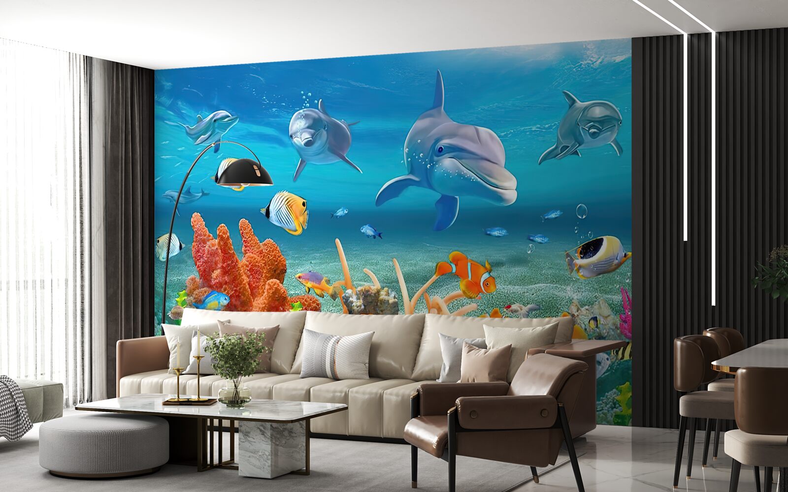 Fototapet frumos regat subacvatic