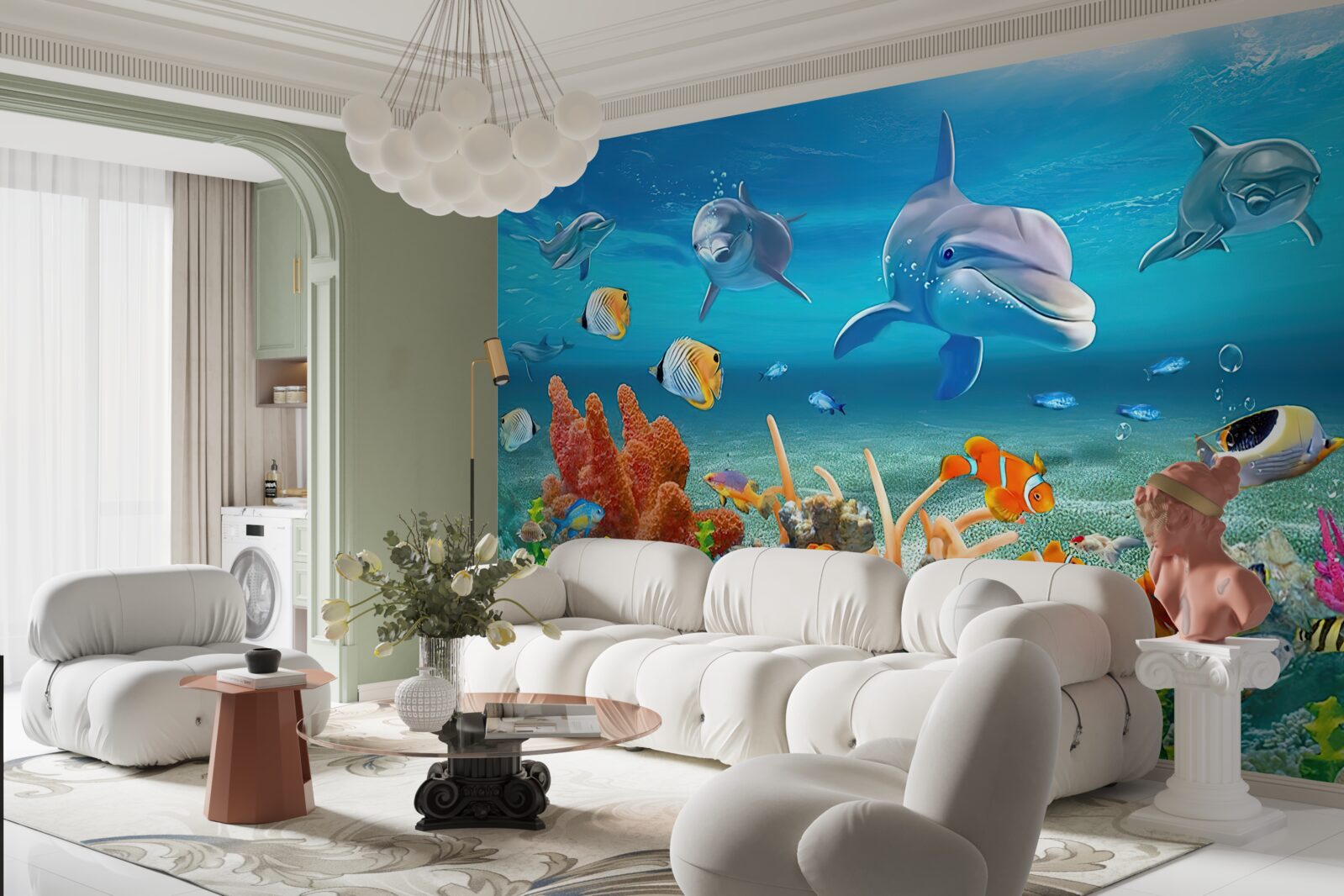 Fototapet frumos regat subacvatic