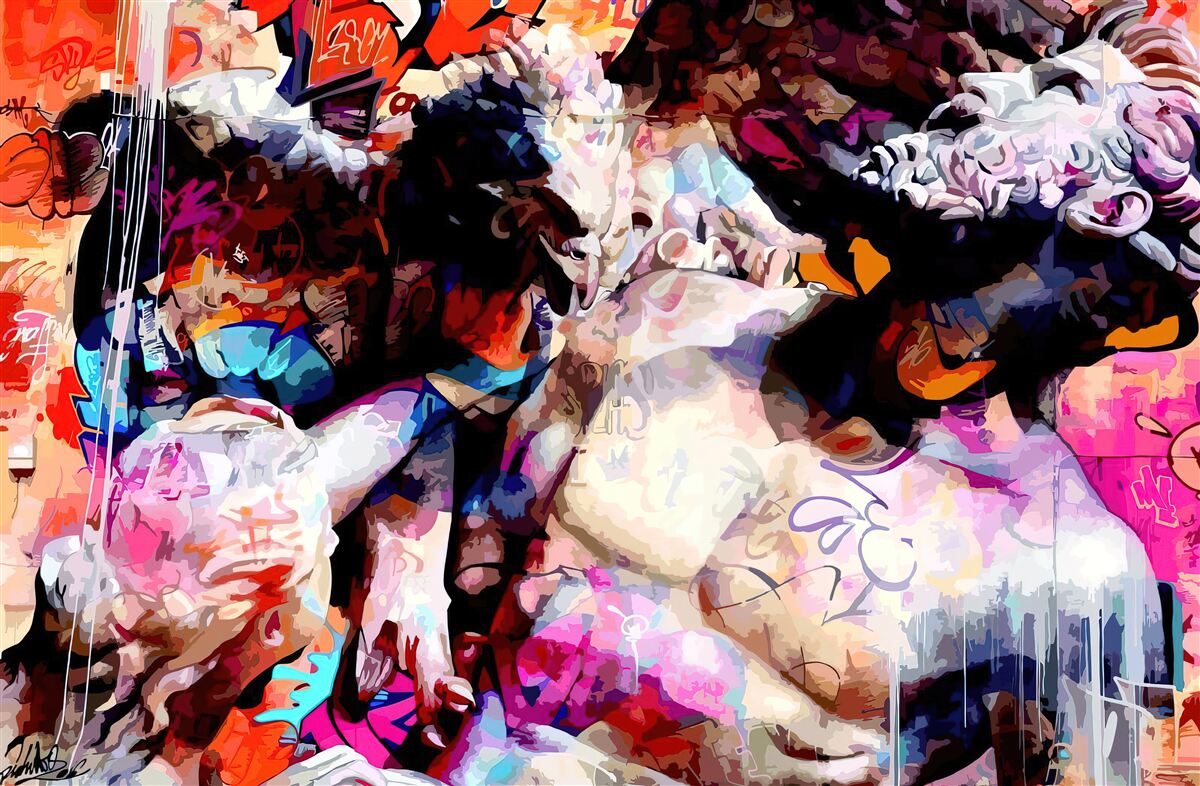 Fototapet imaginea unui bărbat cu barbă