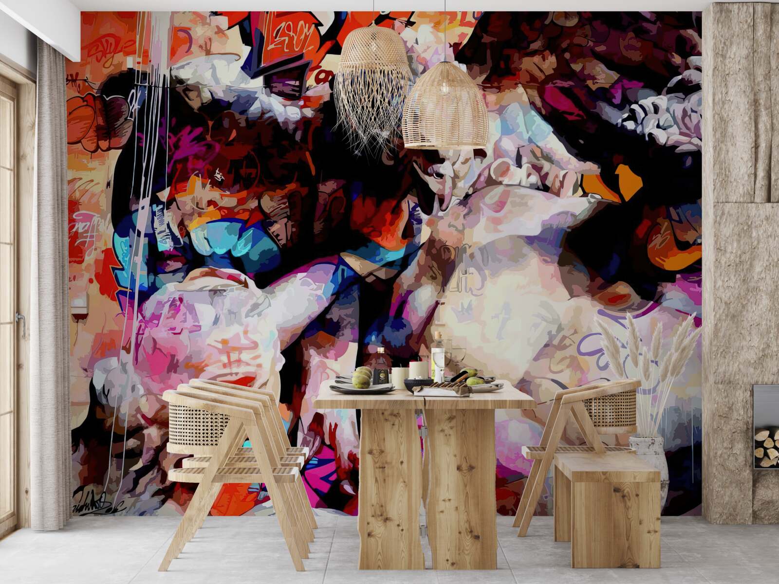 Fototapet imaginea unui bărbat cu barbă