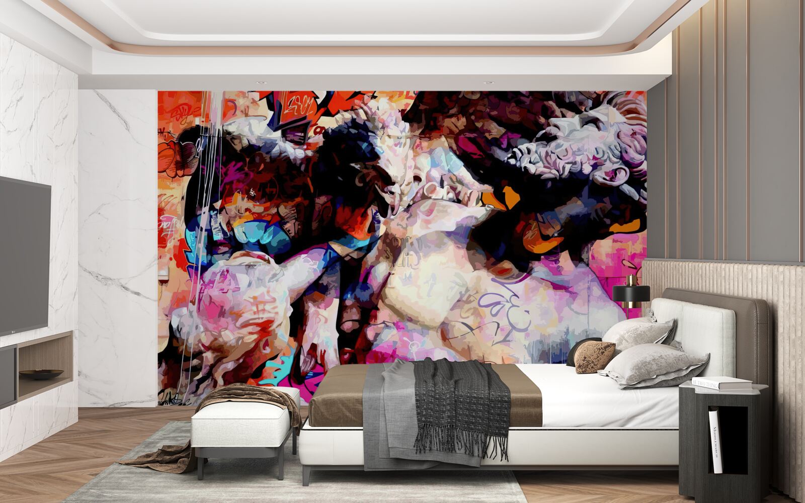 Fototapet imaginea unui bărbat cu barbă