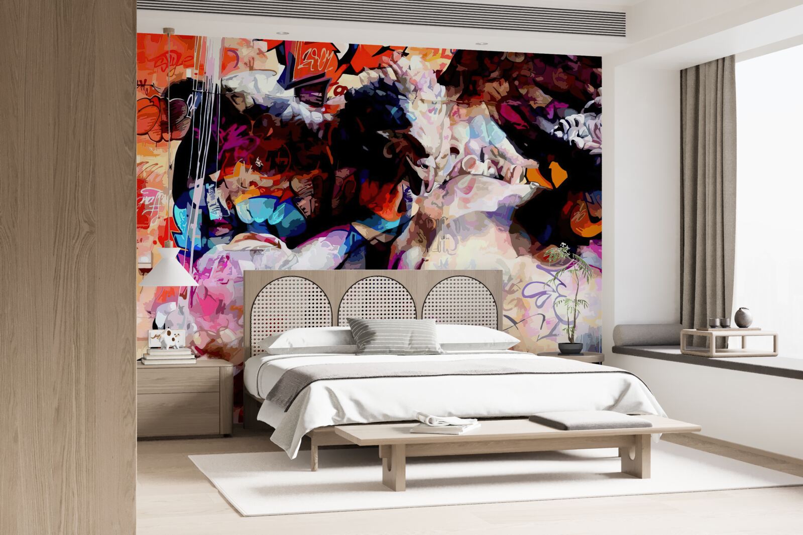 Fototapet imaginea unui bărbat cu barbă