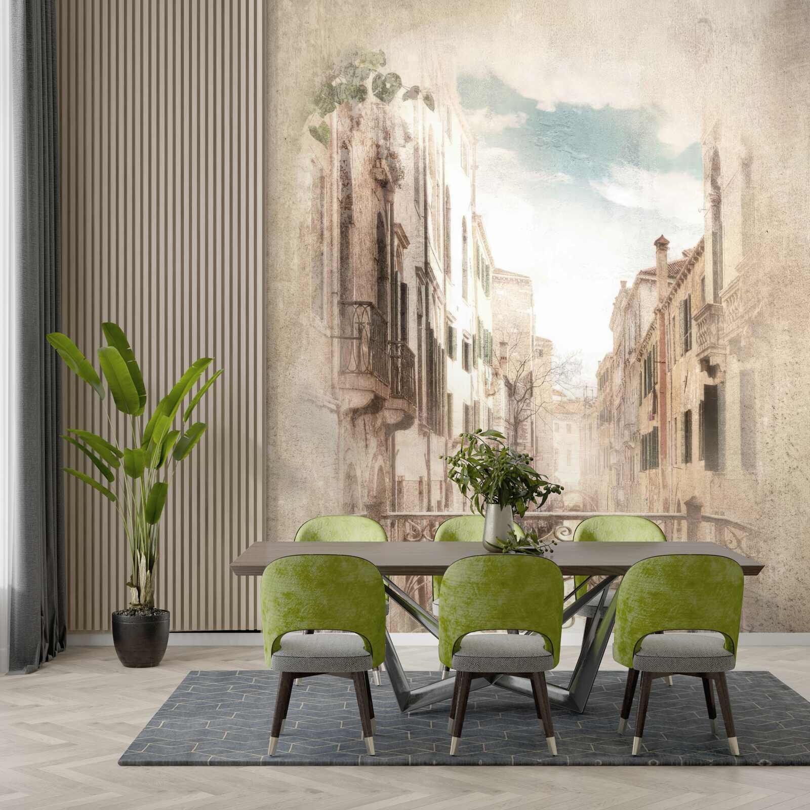 Fototapet panorama de la balcon