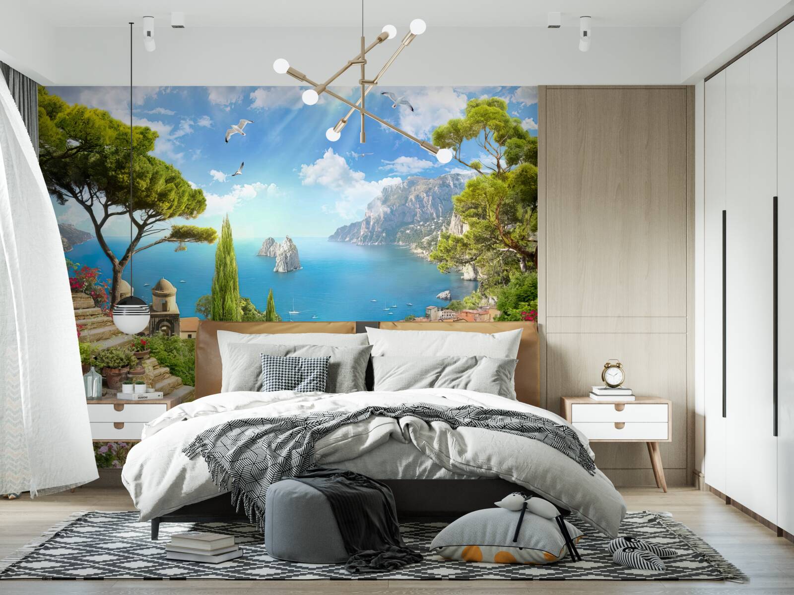 Fototapet cale prin tufișuri verzi