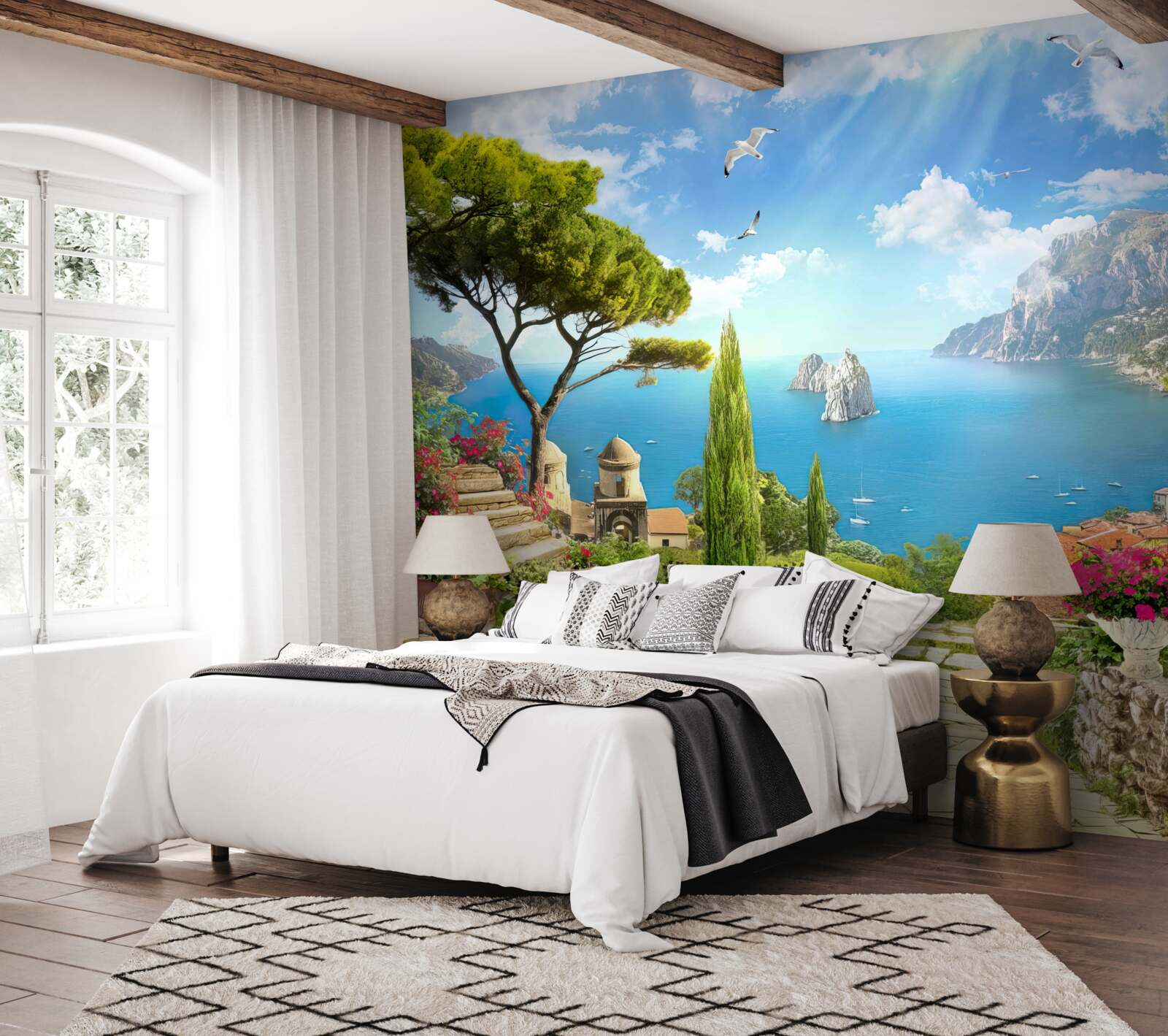 Fototapet cale prin tufișuri verzi