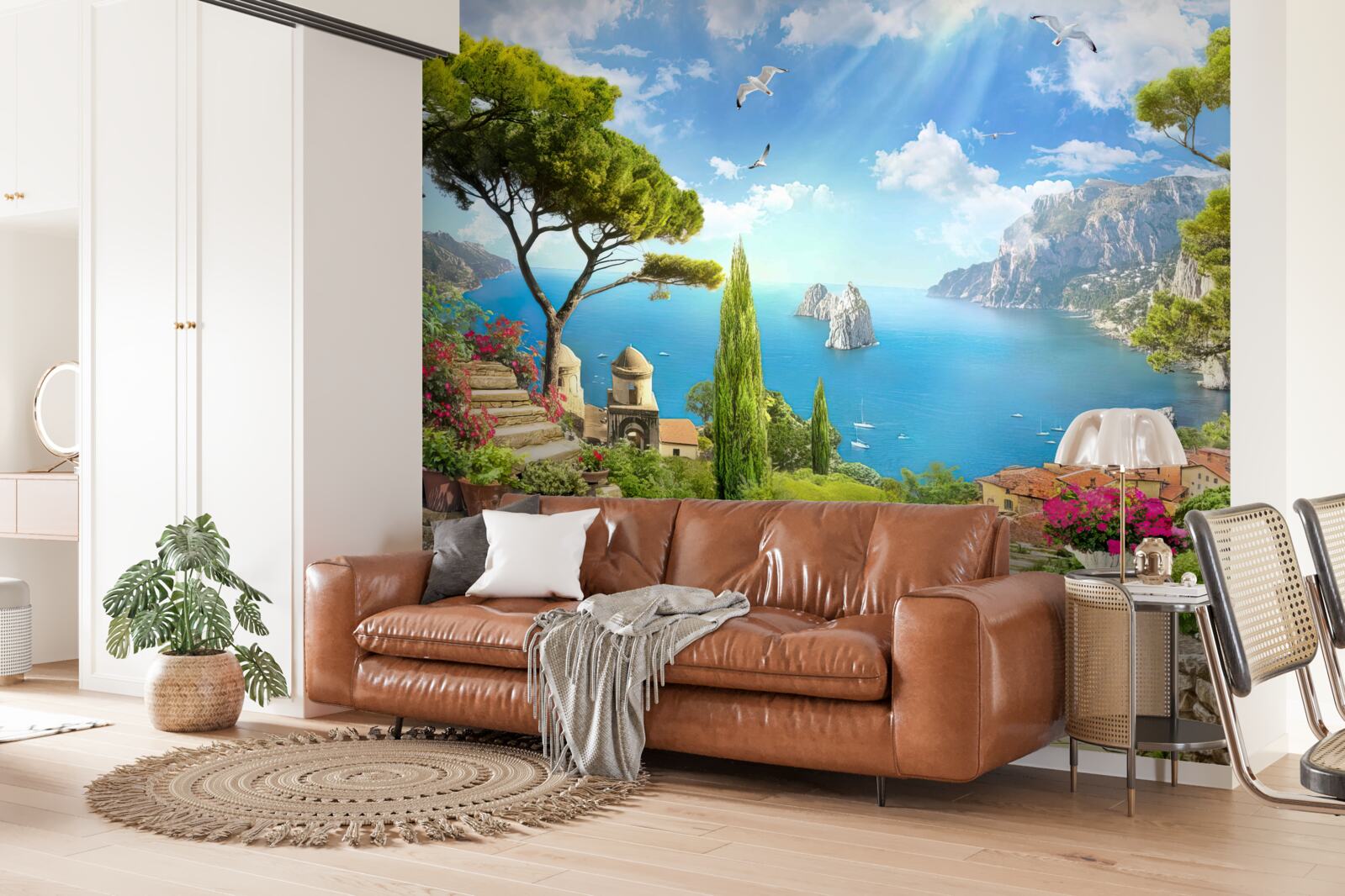 Fototapet cale prin tufișuri verzi