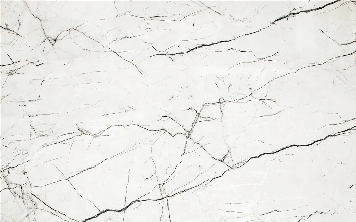 Fototapet marmură albă cu nervuri întunecate subțiri