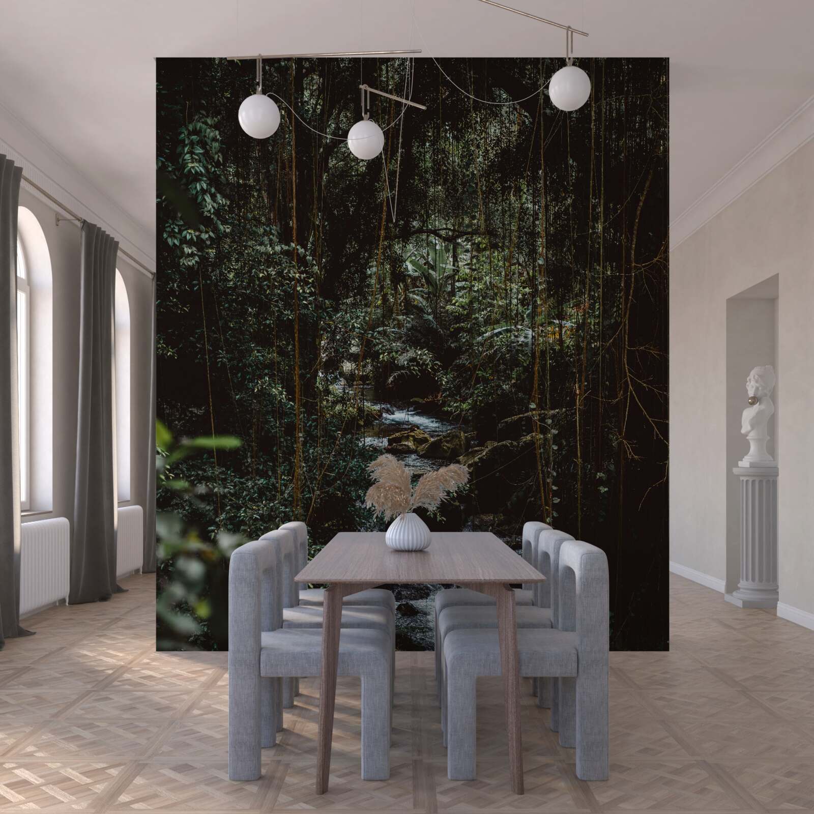 Fototapet râu forestier