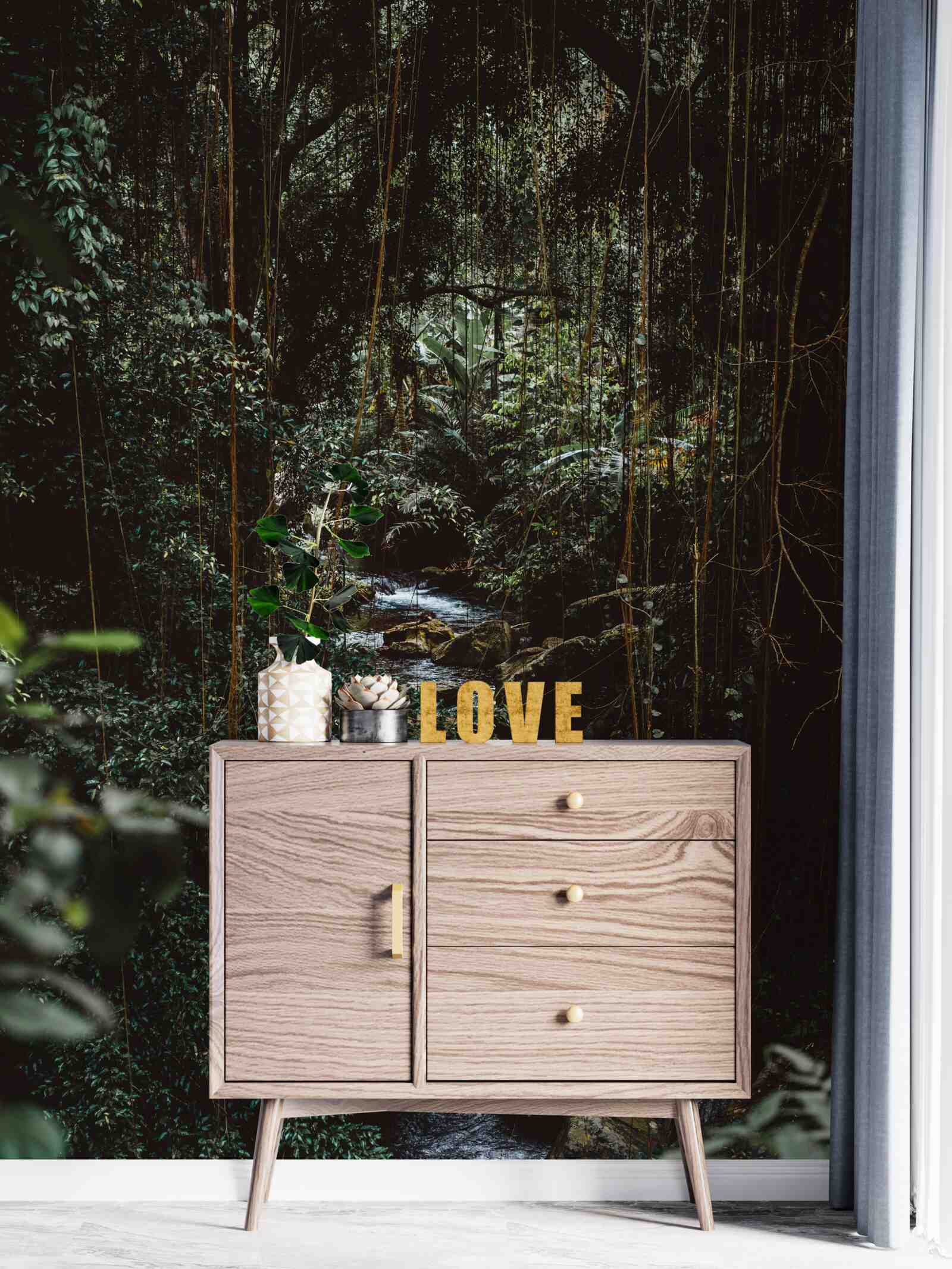 Fototapet râu forestier